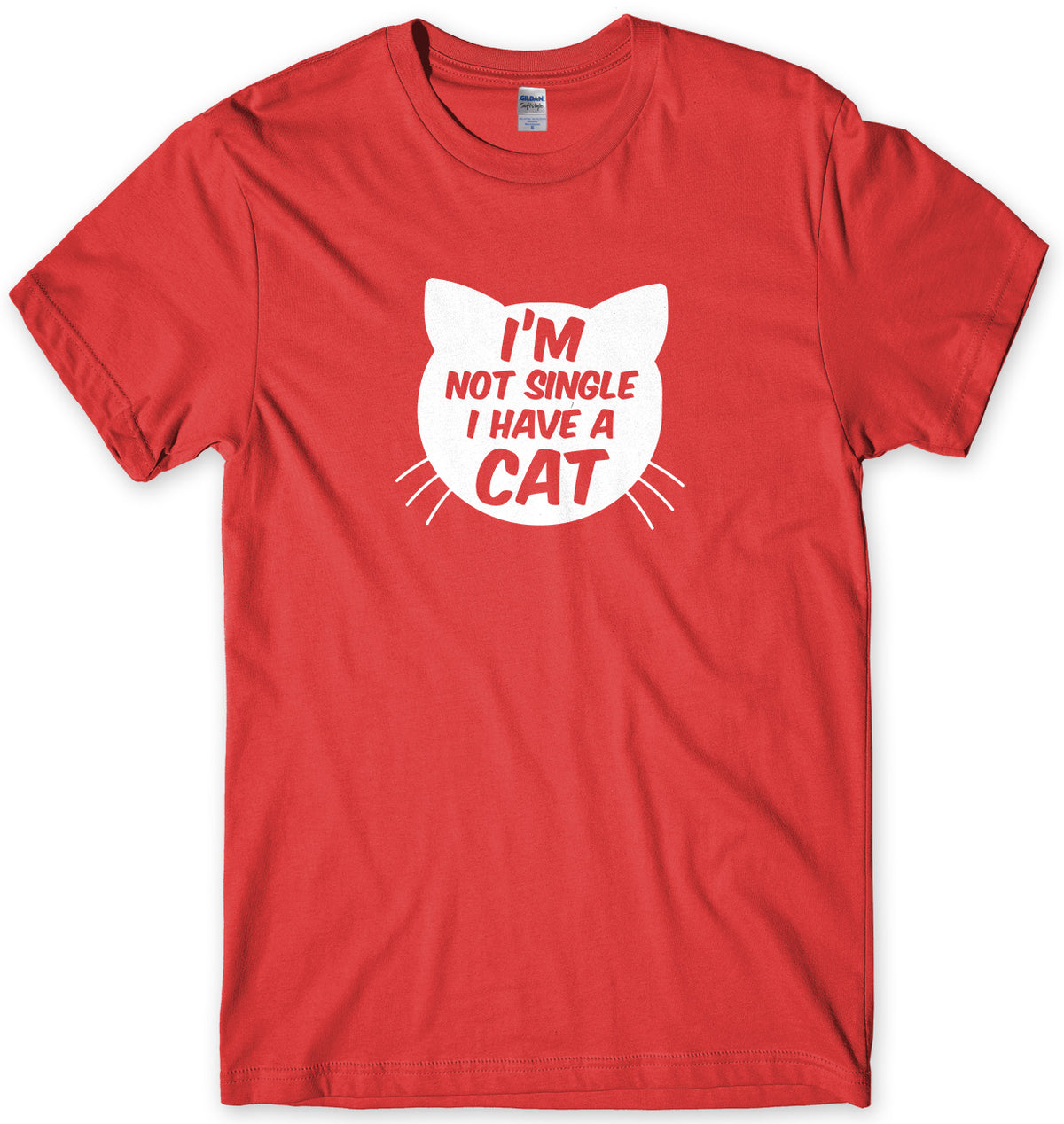 I&#39;m Not Single I Have A Cat Mens Unisex T-Shirt