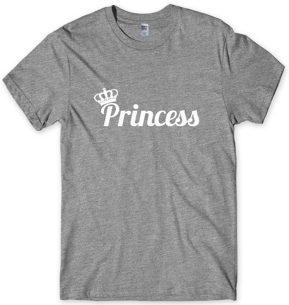 Princess And Crown Mens Unisex T-Shirt