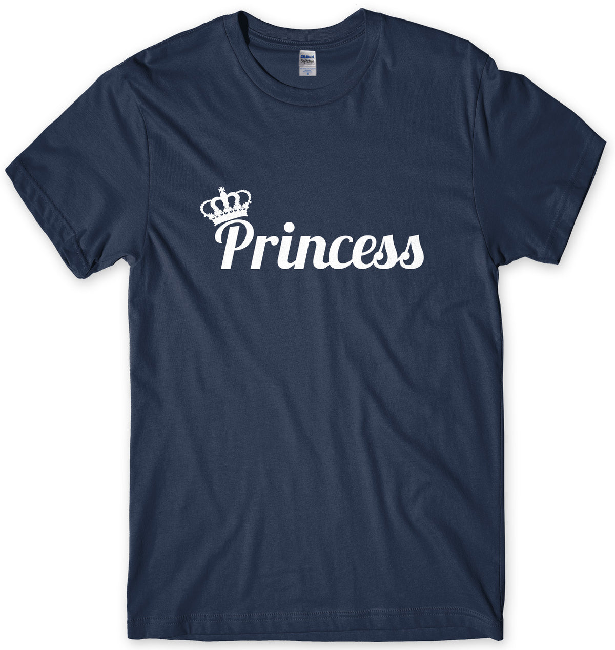 Princess And Crown Mens Unisex T-Shirt