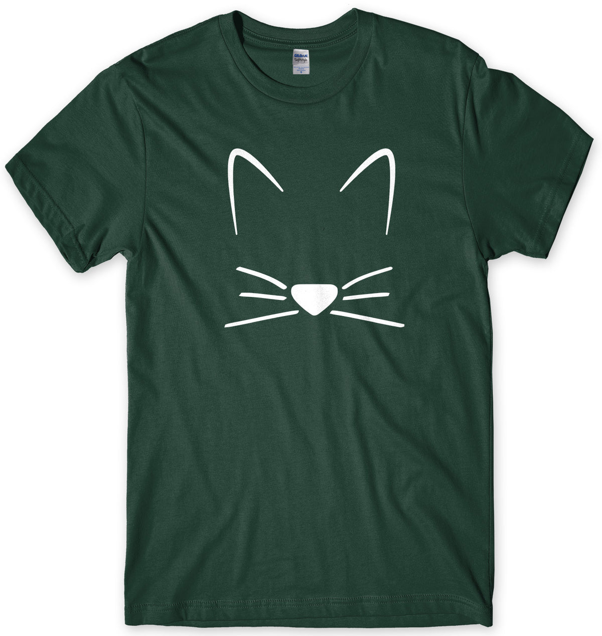 Meow Cat Kitten Whiskers Mens Unisex T-Shirt