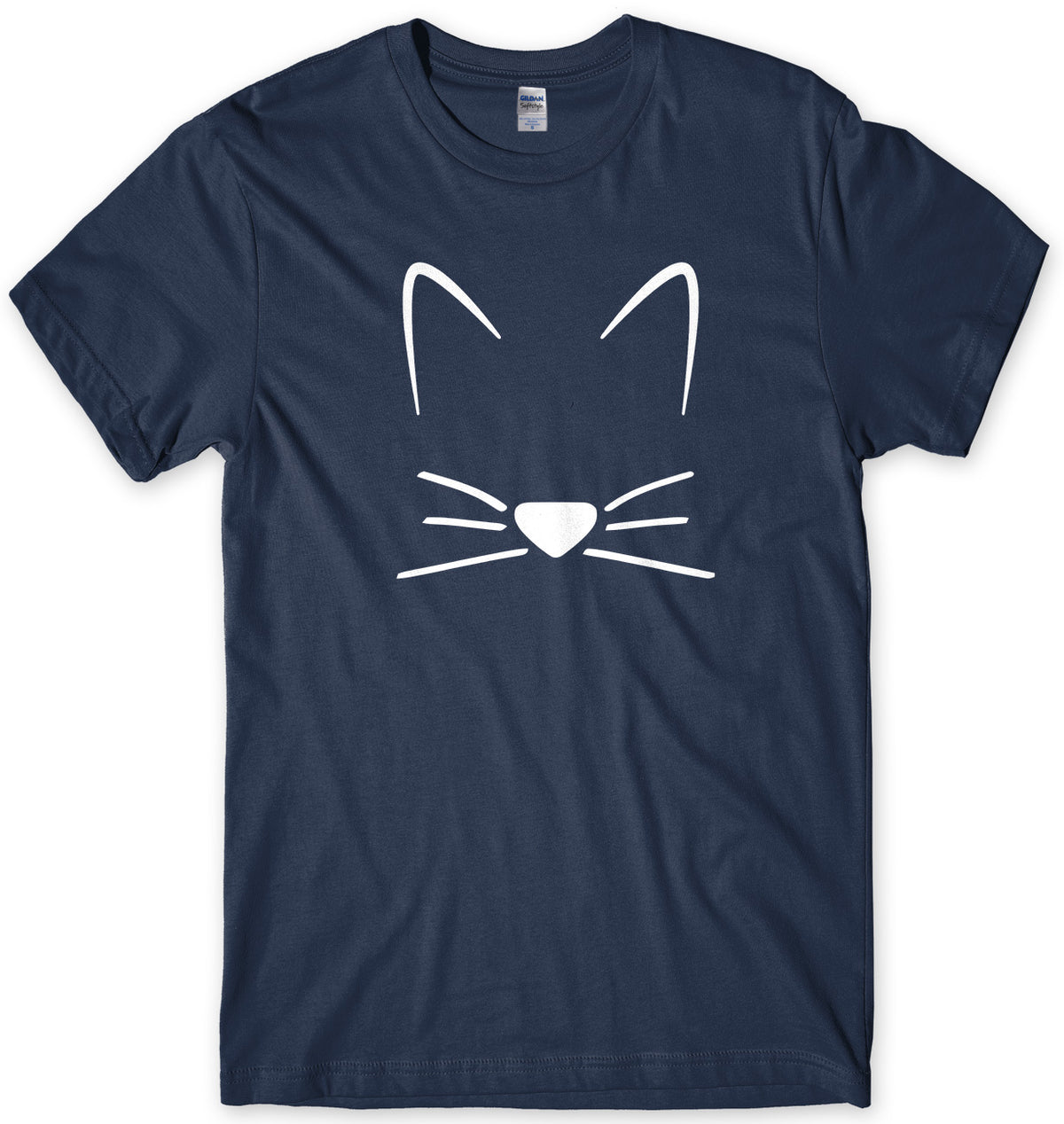 Meow Cat Kitten Whiskers Mens Unisex T-Shirt