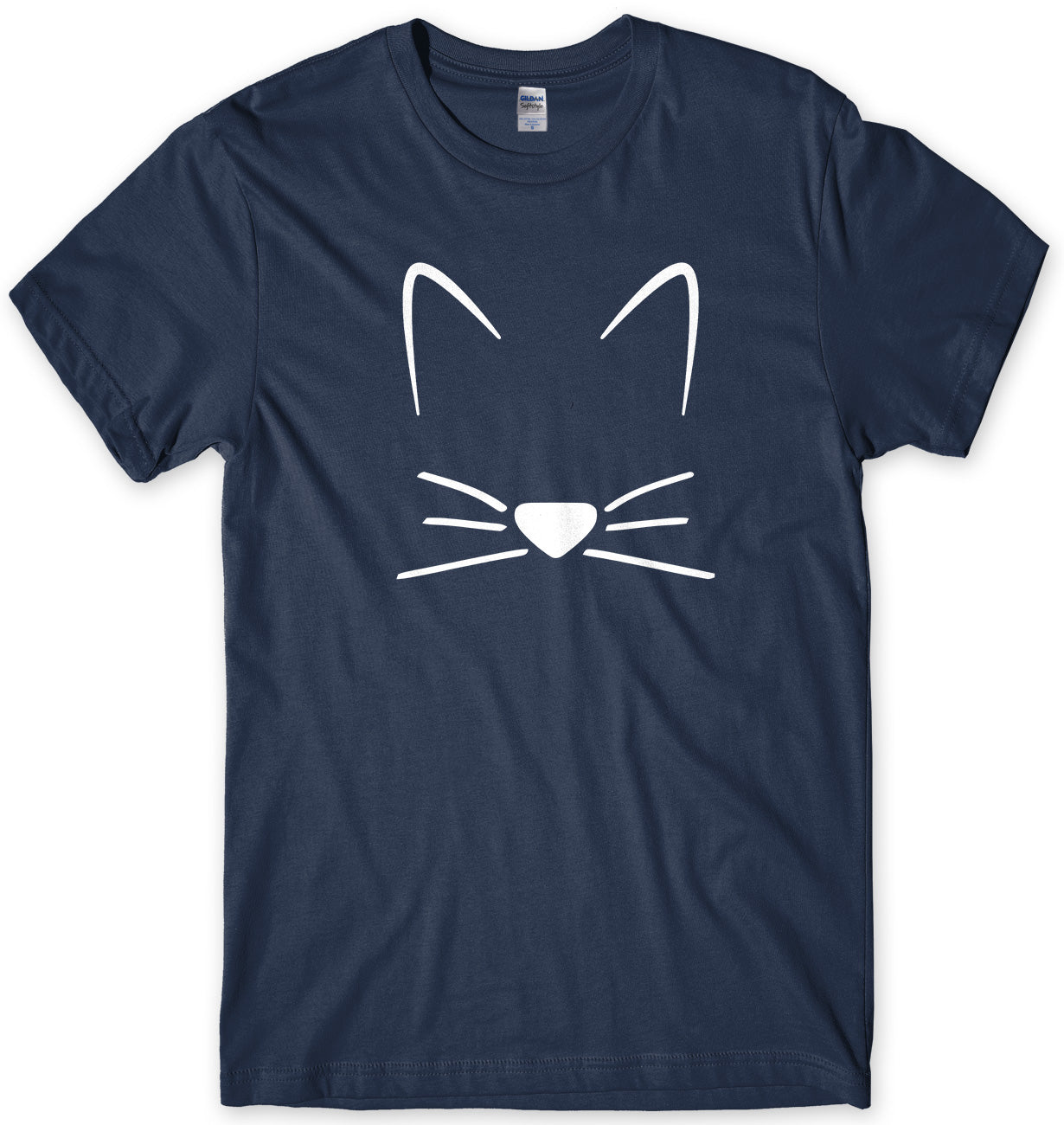 Meow Cat Kitten Whiskers Mens Unisex T-Shirt