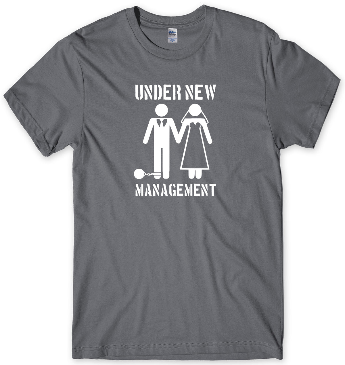 UNDER NEW MANAGEMENT MENS FUNNY UNISEX T-SHIRT