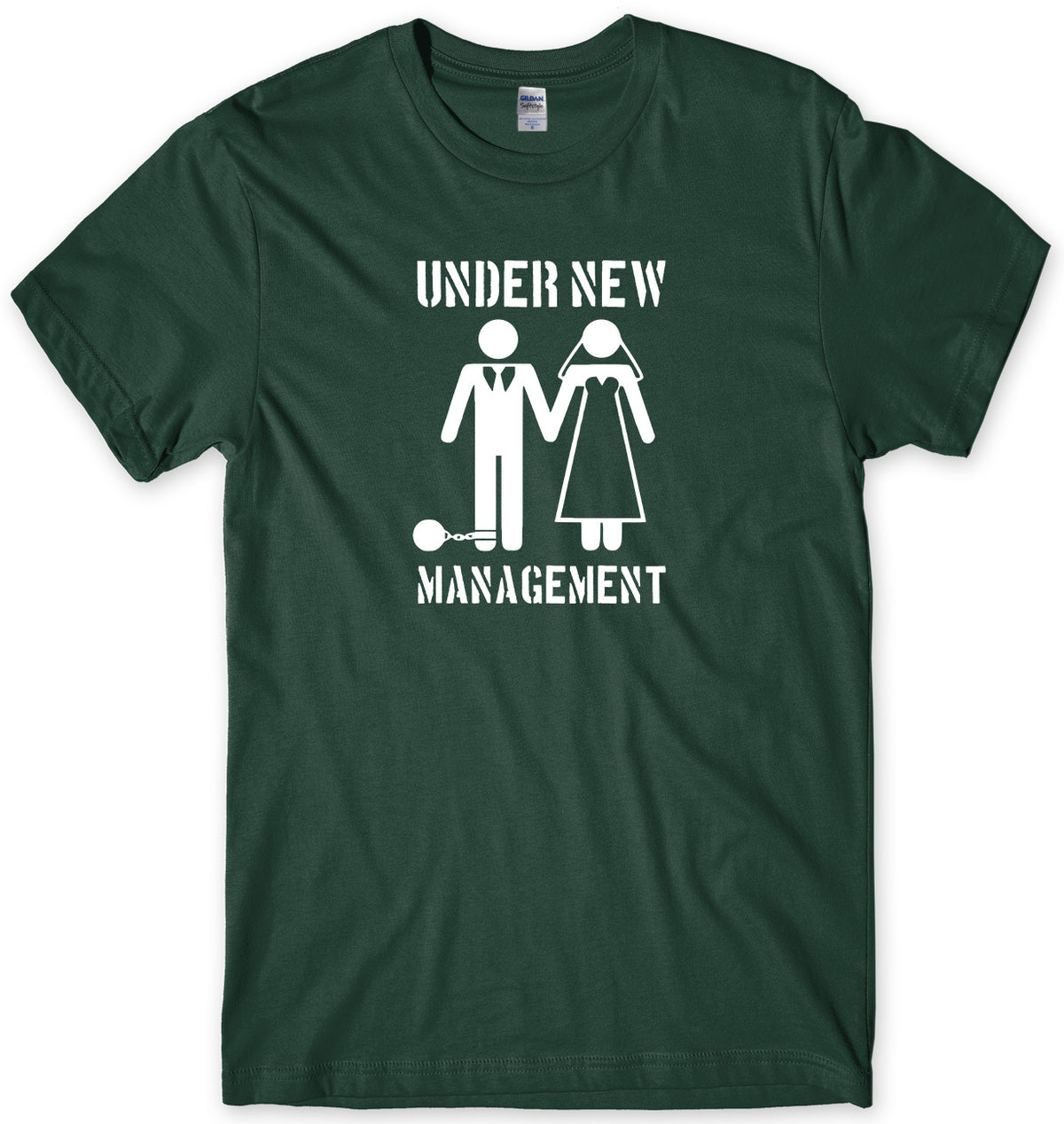 UNDER NEW MANAGEMENT MENS FUNNY UNISEX T-SHIRT