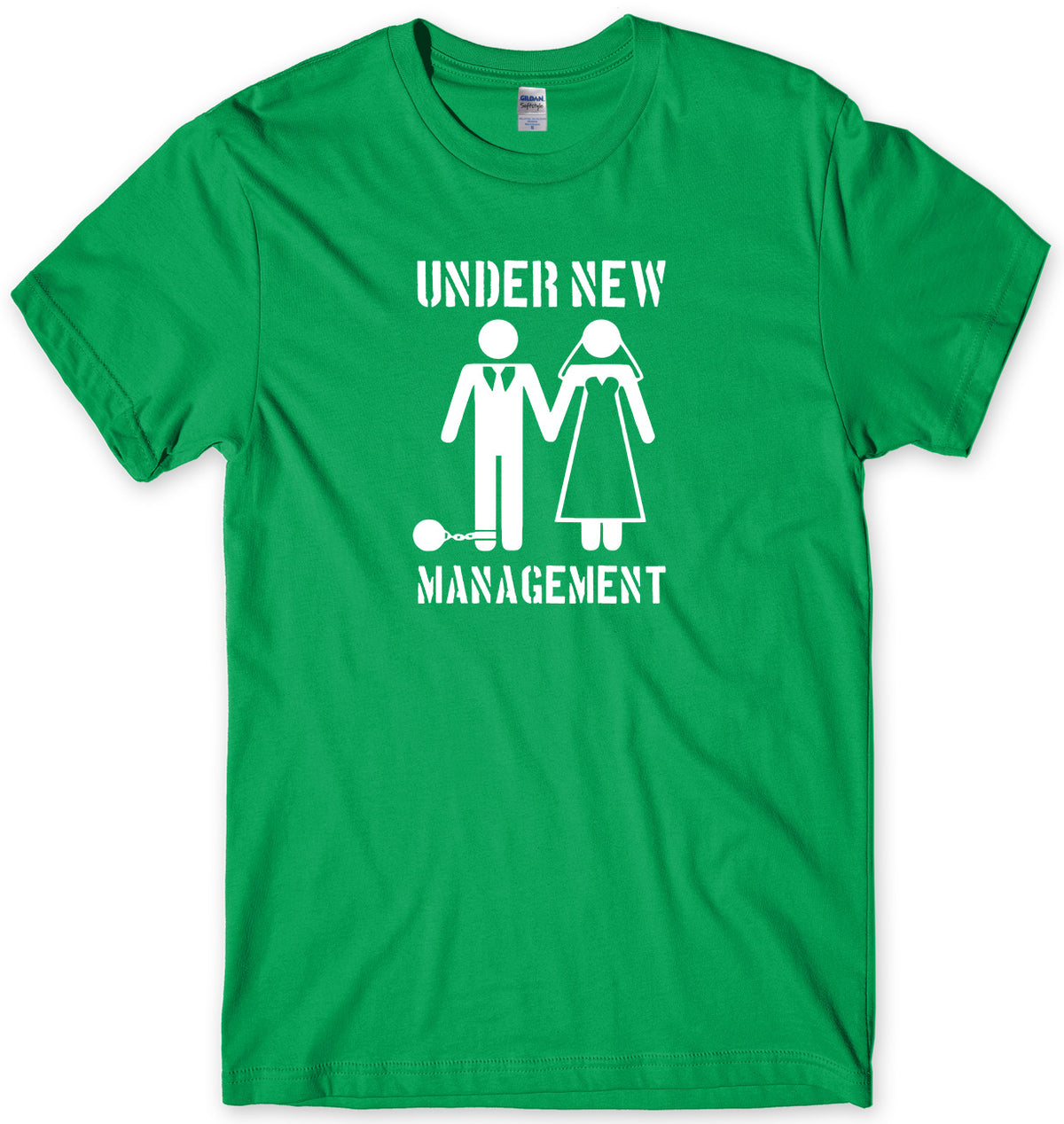 UNDER NEW MANAGEMENT MENS FUNNY UNISEX T-SHIRT