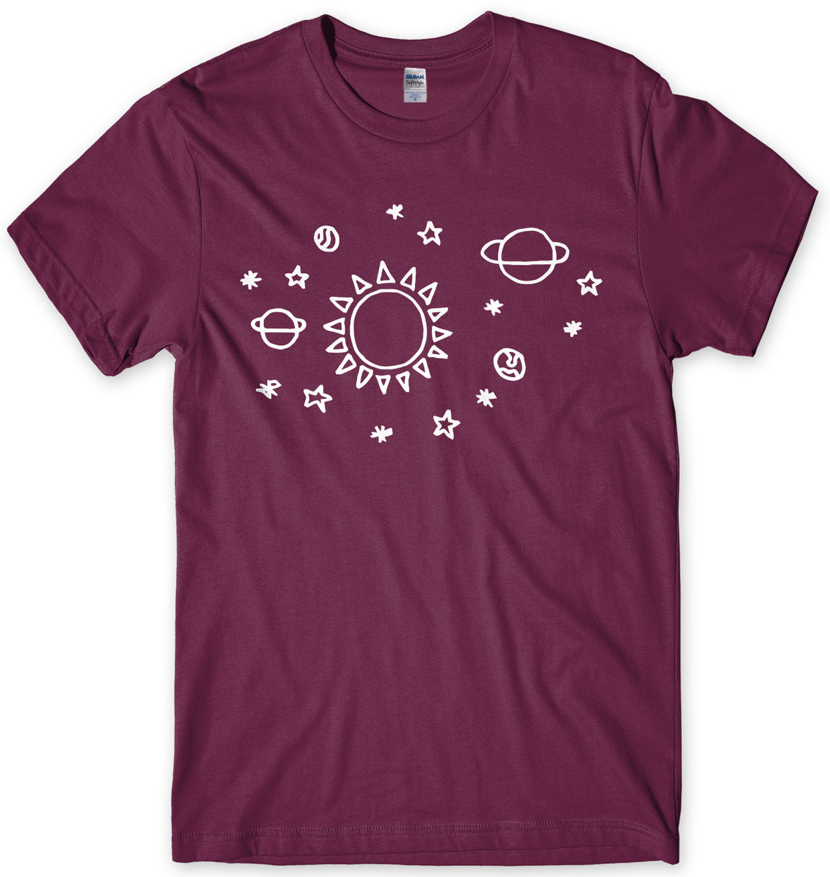 Space Pattern Solar System Mens Unisex T-Shirt