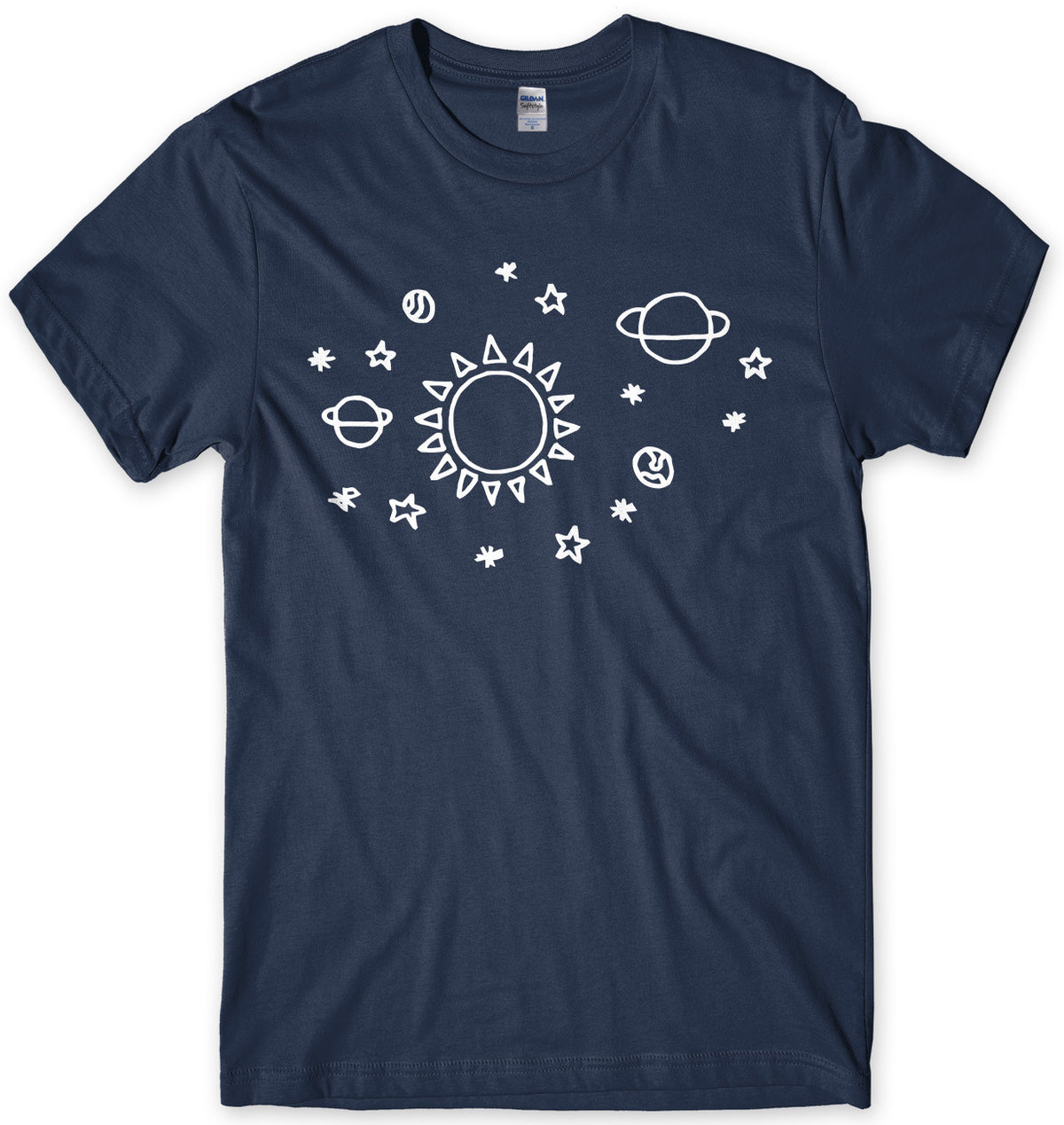 Space Pattern Solar System Mens Unisex T-Shirt