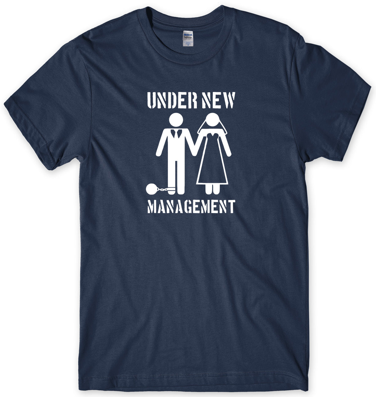 UNDER NEW MANAGEMENT MENS FUNNY UNISEX T-SHIRT