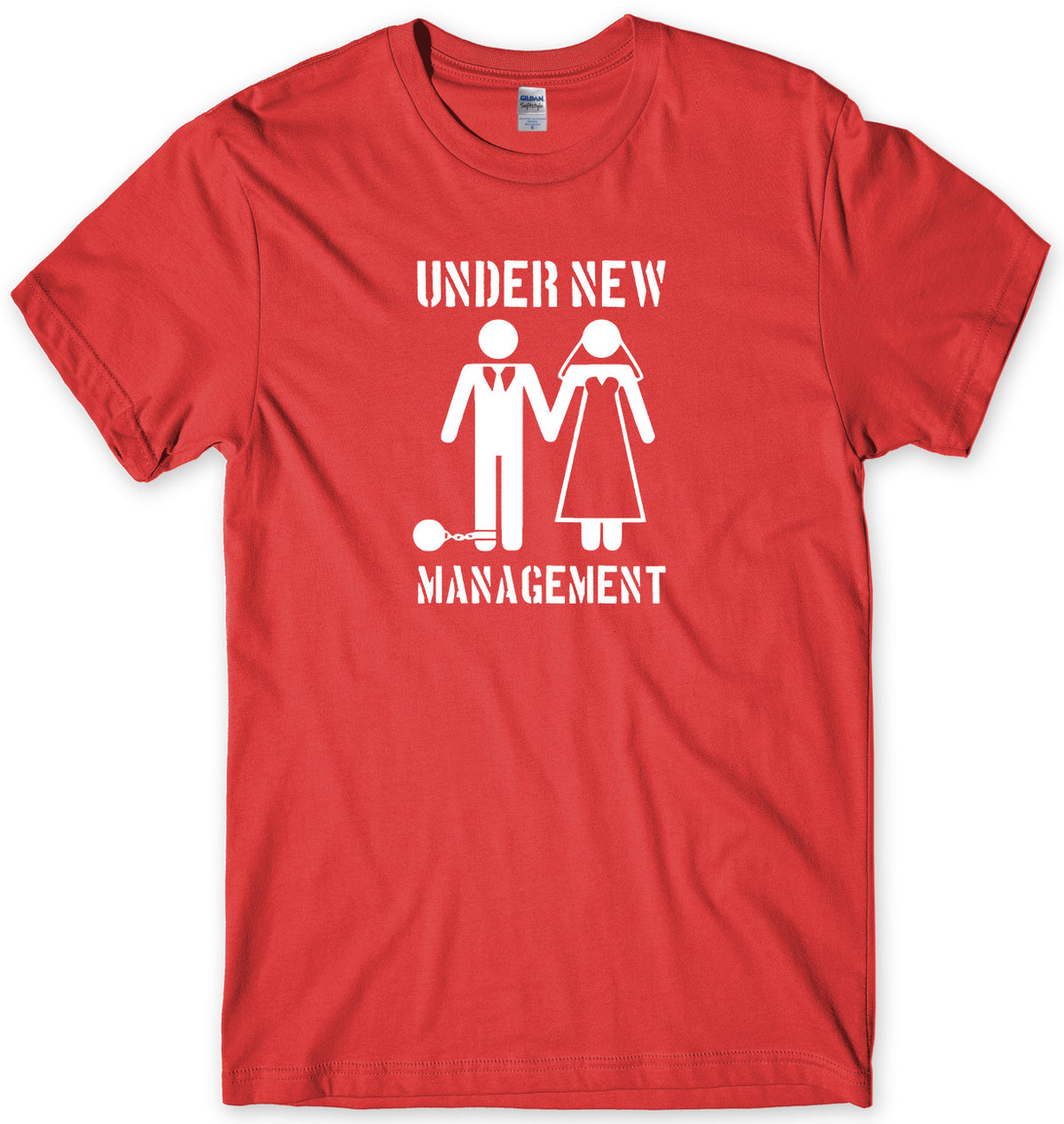UNDER NEW MANAGEMENT MENS FUNNY UNISEX T-SHIRT