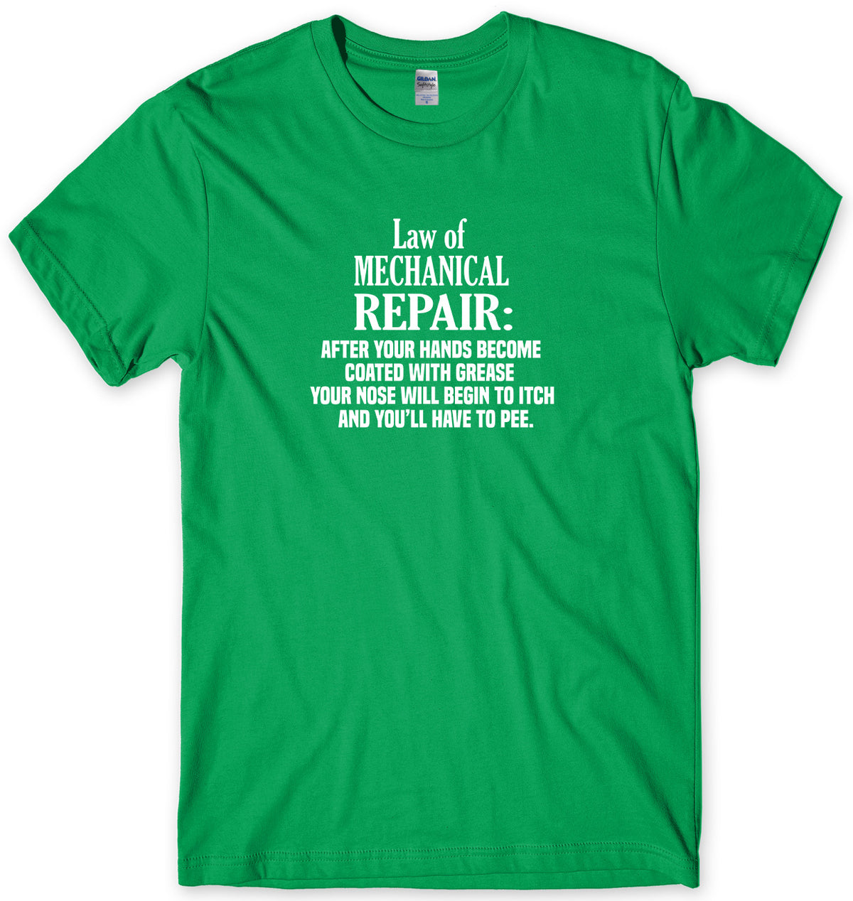LAW OF MECHANICAL REPAIR MENS FUNNY UNISEX T-SHIRT