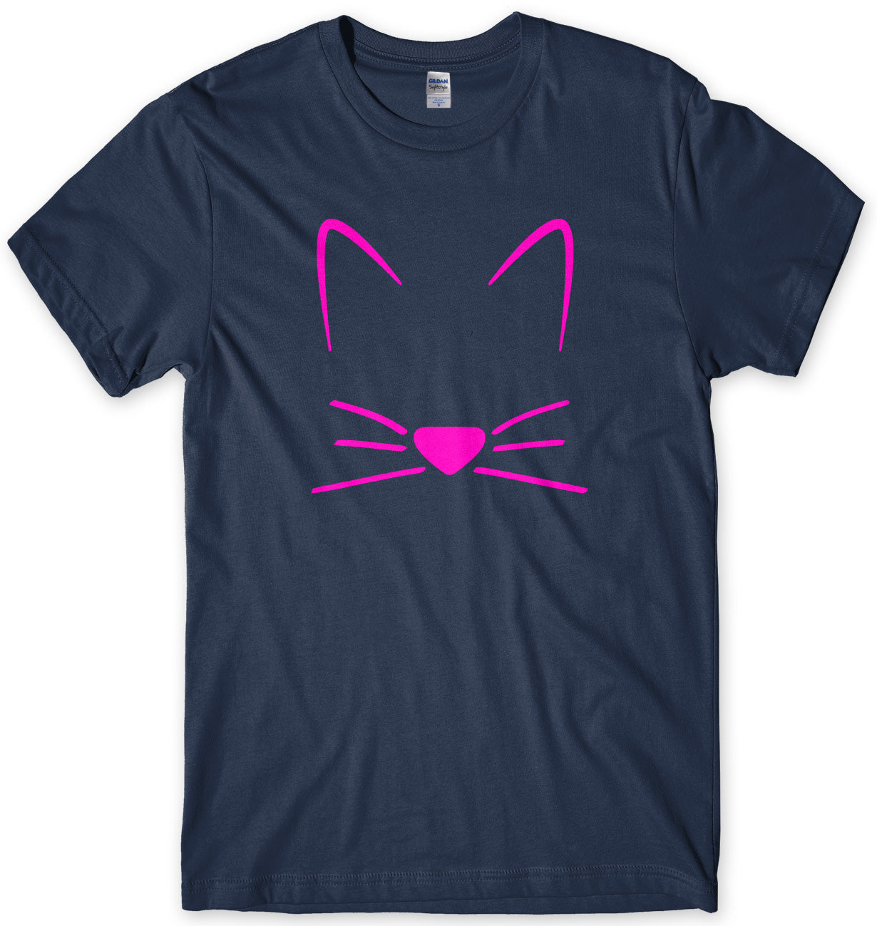 Meow Cat Kitten Breast Print Mens Unisex T-Shirt