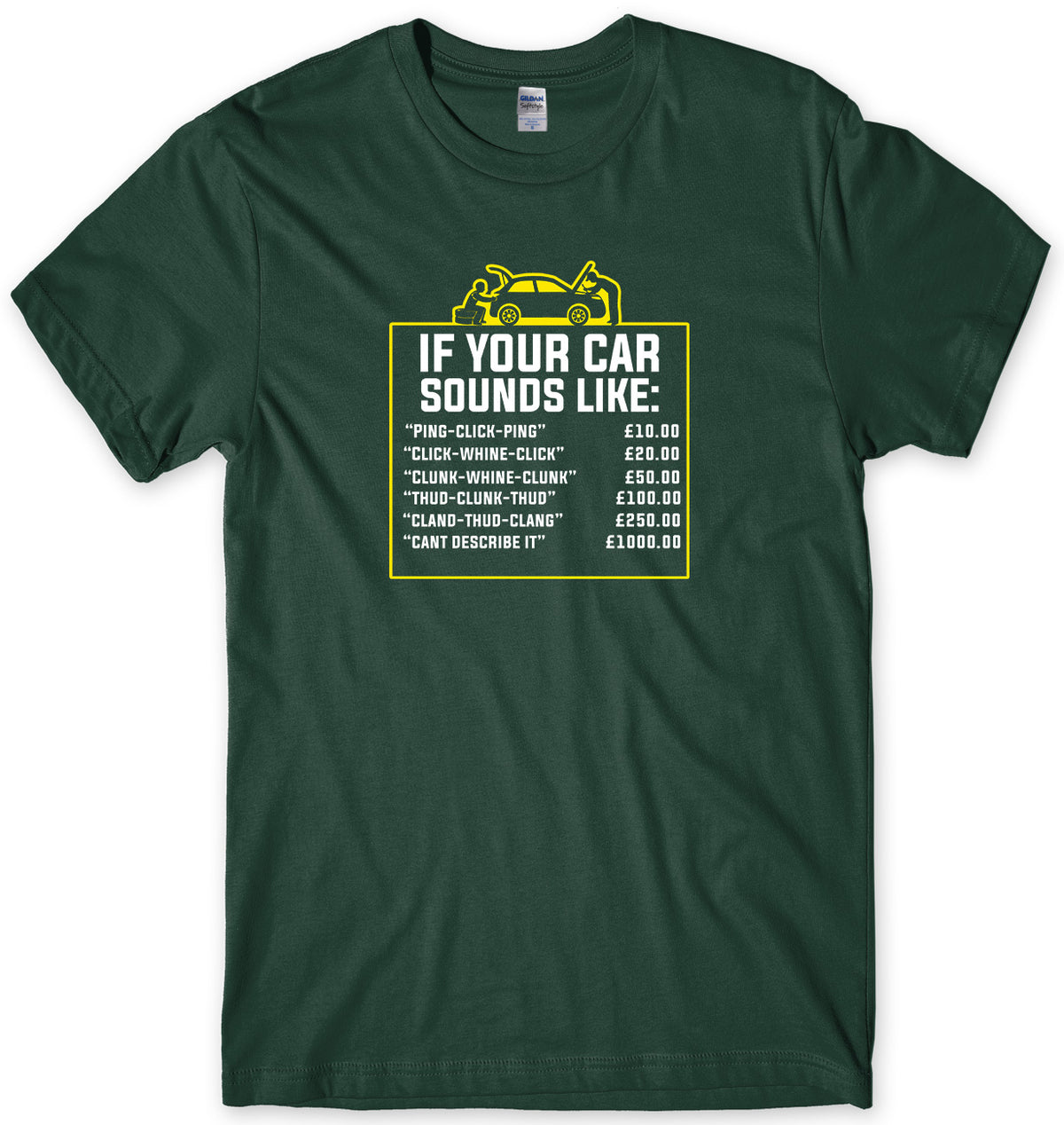 IF YOUR CAR SOUNDS LIKE: MECHANICS MENS FUNNY UNISEX T-SHIRT