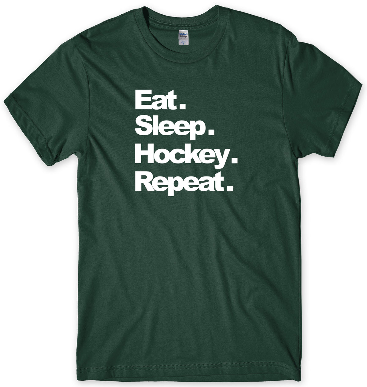 EAT. SLEEP. HOCKEY. REPEAT. MENS FUNNY UNISEX T-SHIRT
