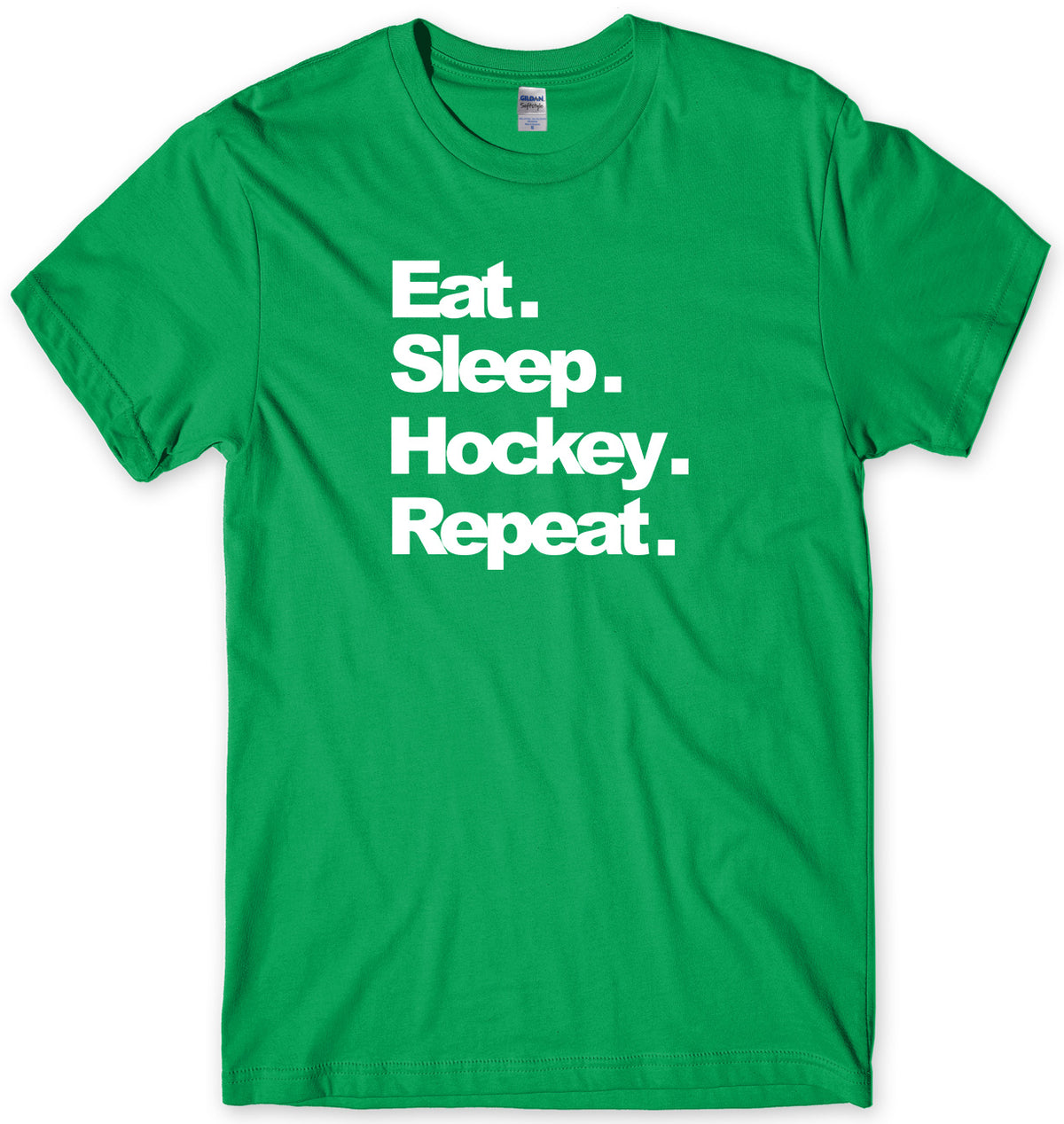 EAT. SLEEP. HOCKEY. REPEAT. MENS FUNNY UNISEX T-SHIRT