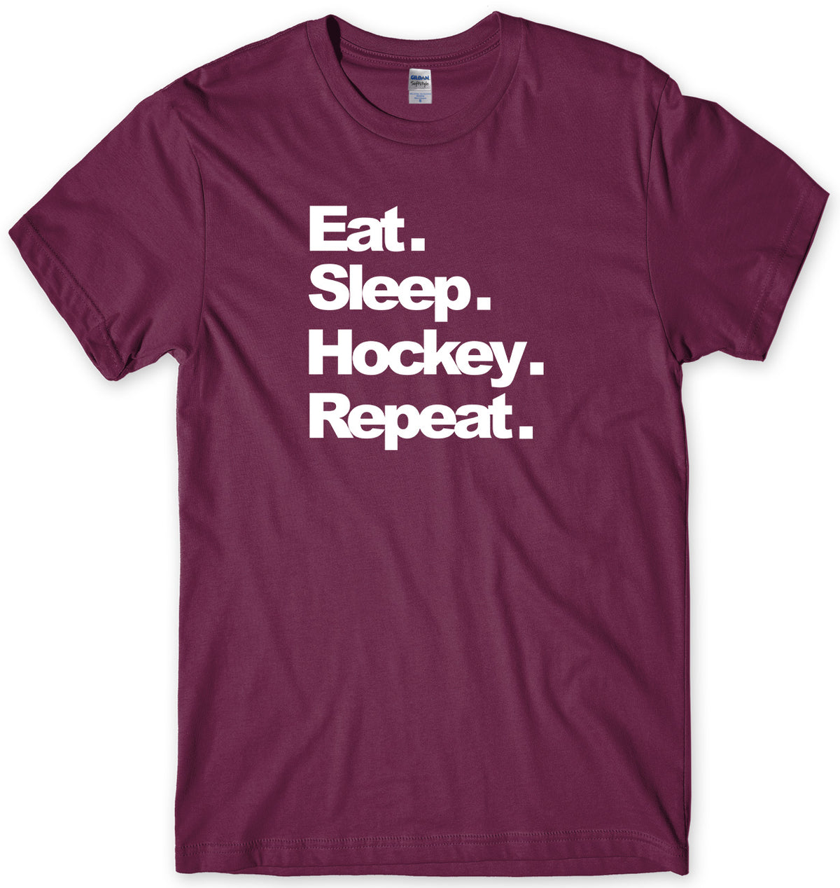 EAT. SLEEP. HOCKEY. REPEAT. MENS FUNNY UNISEX T-SHIRT