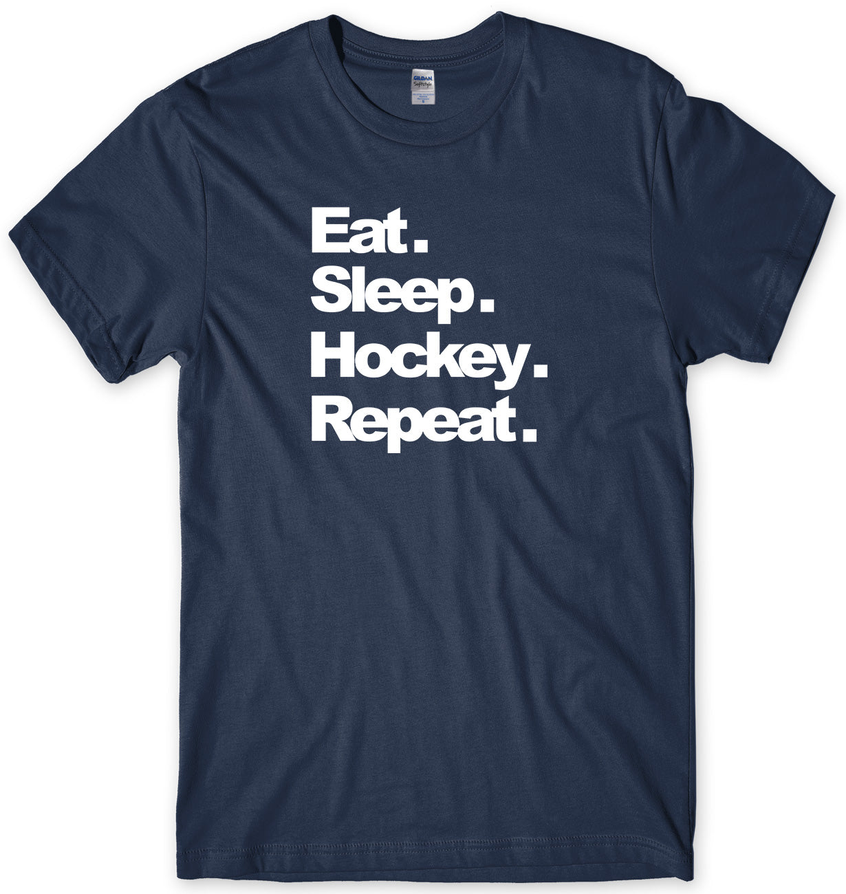 EAT. SLEEP. HOCKEY. REPEAT. MENS FUNNY UNISEX T-SHIRT