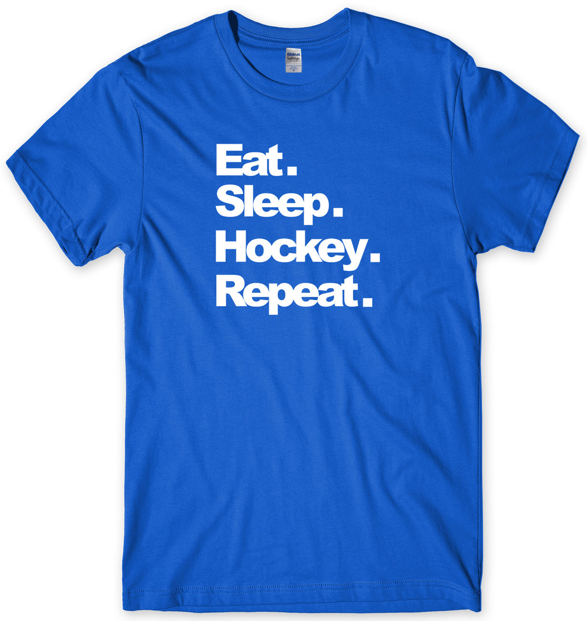EAT. SLEEP. HOCKEY. REPEAT. MENS FUNNY UNISEX T-SHIRT