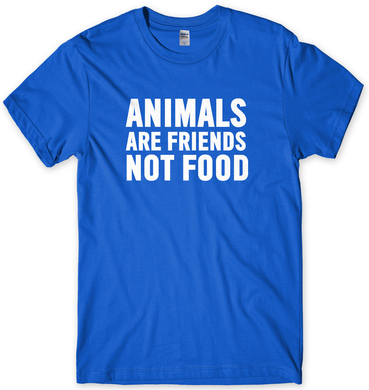 Animals Are Friends Not Food Mens Unisex T-Shirt - StreetSide Surgeons