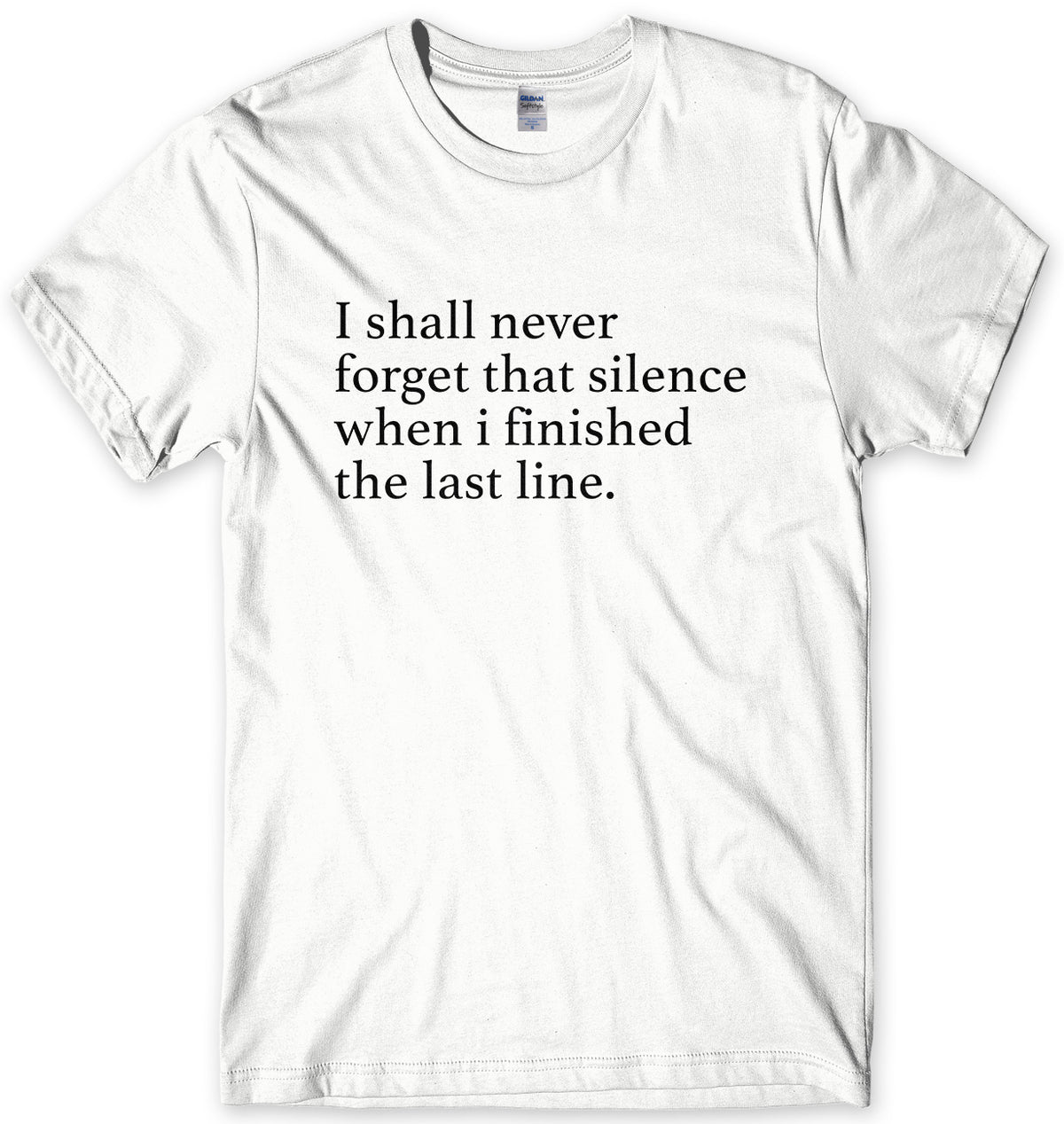 I SHALL NEVER FORGET THAT SILENCE - AS WORN BY NOEL GALLAGHER MENS UNISEX T-SHIRT