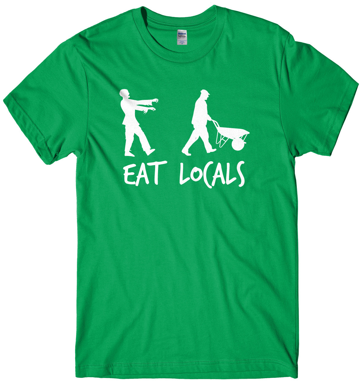 Eat Locals Zombie Mens Unisex Halloween T-Shirt