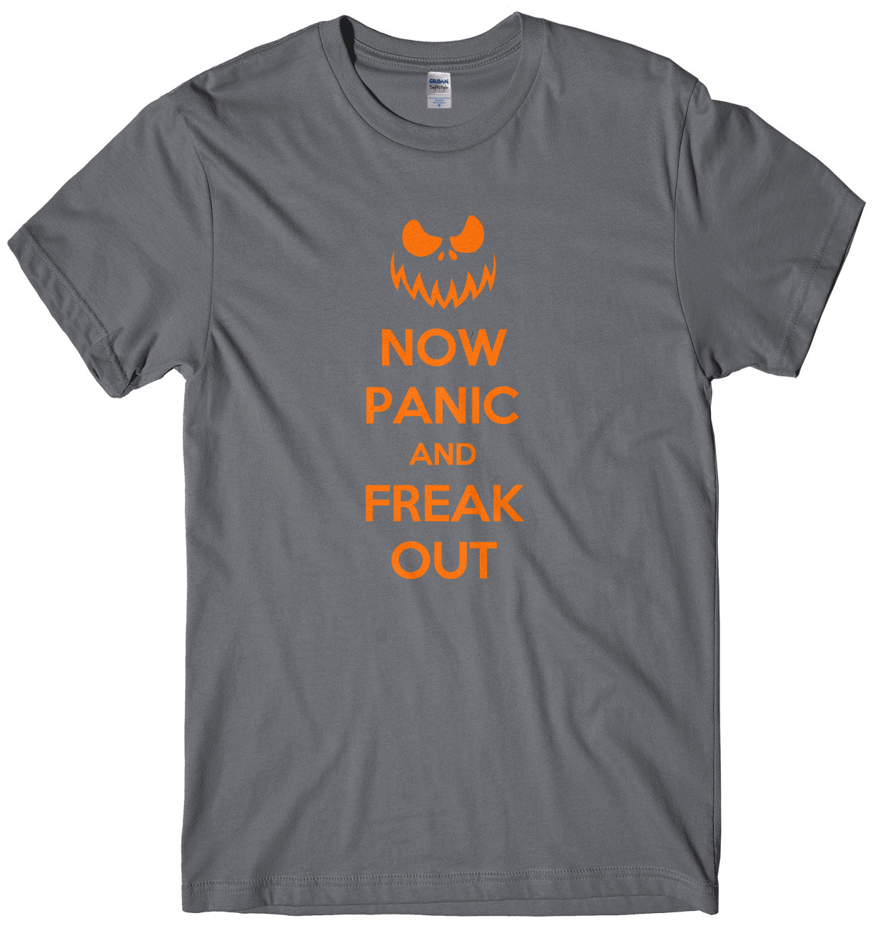 Now Panic And Freak Out Mens Unisex Halloween T-Shirt