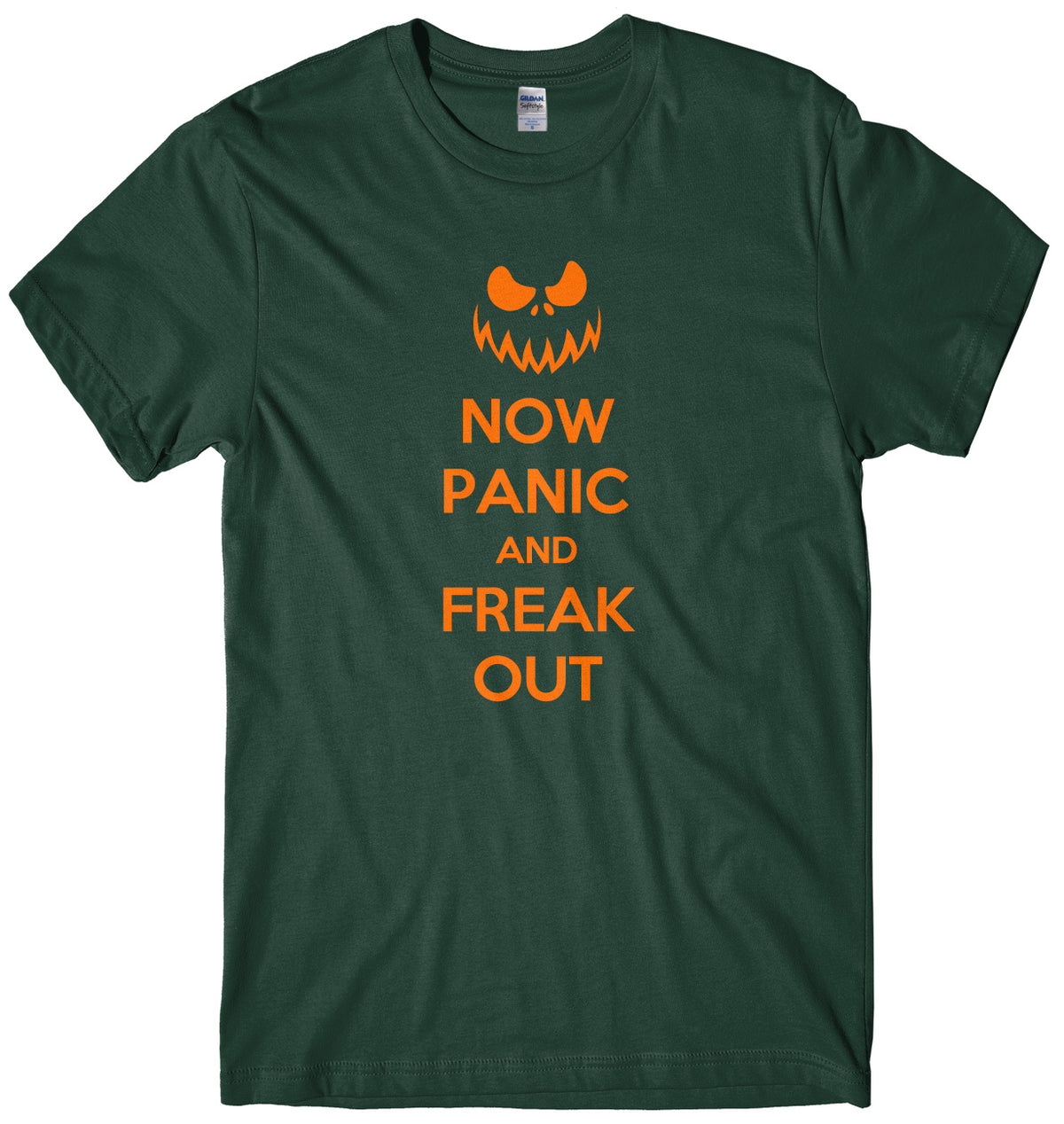 Now Panic And Freak Out Mens Unisex Halloween T-Shirt