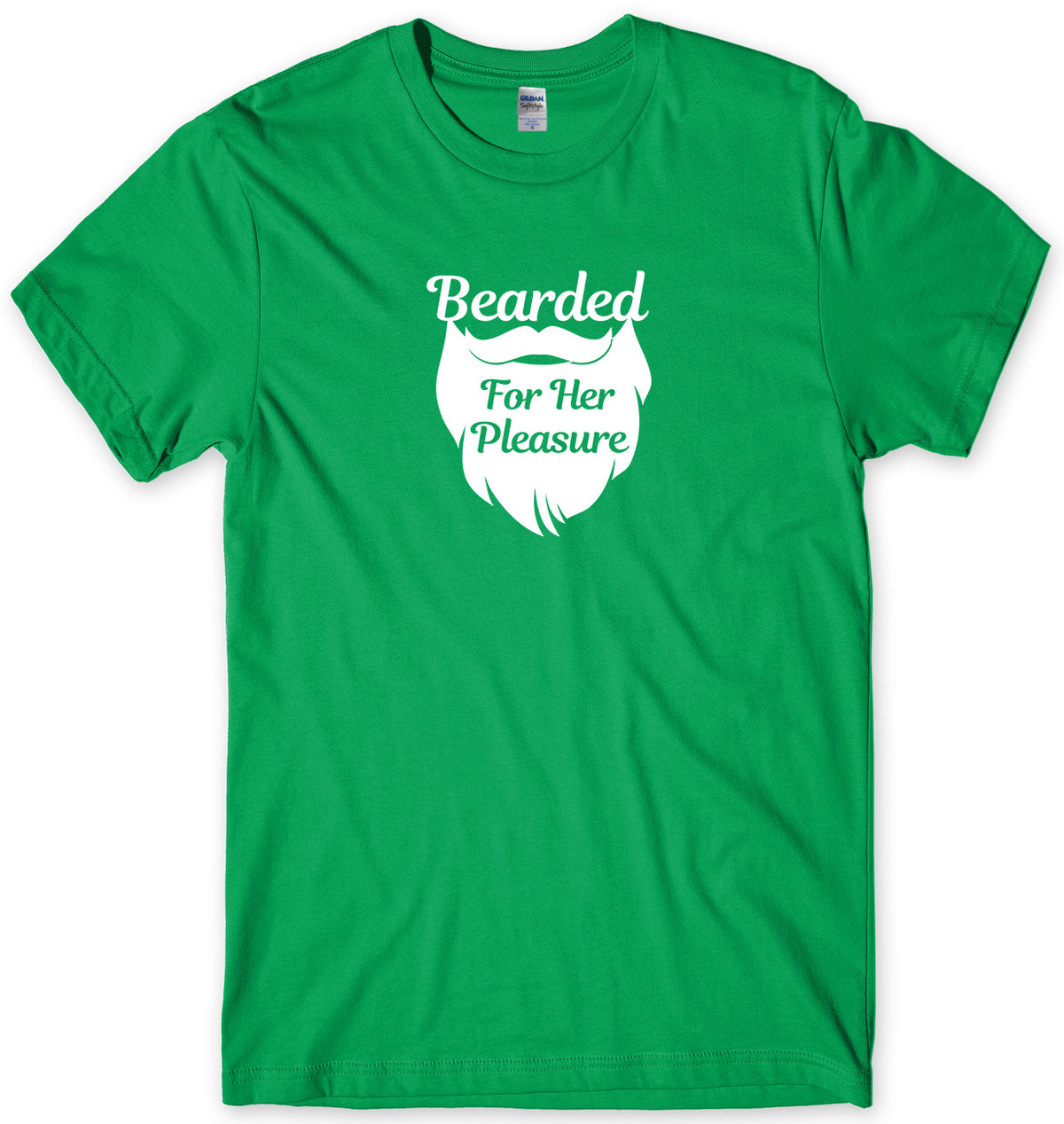 BEARD &amp; MOUSTACHE BEARDED FOR HER PLEASURE MENS FUNNY UNISEX T-SHIRT