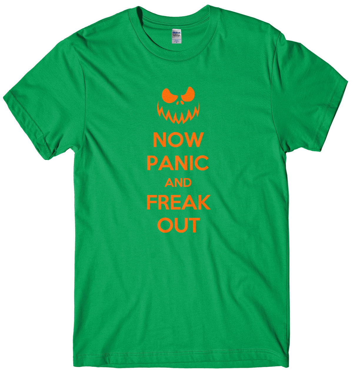 Now Panic And Freak Out Mens Unisex Halloween T-Shirt