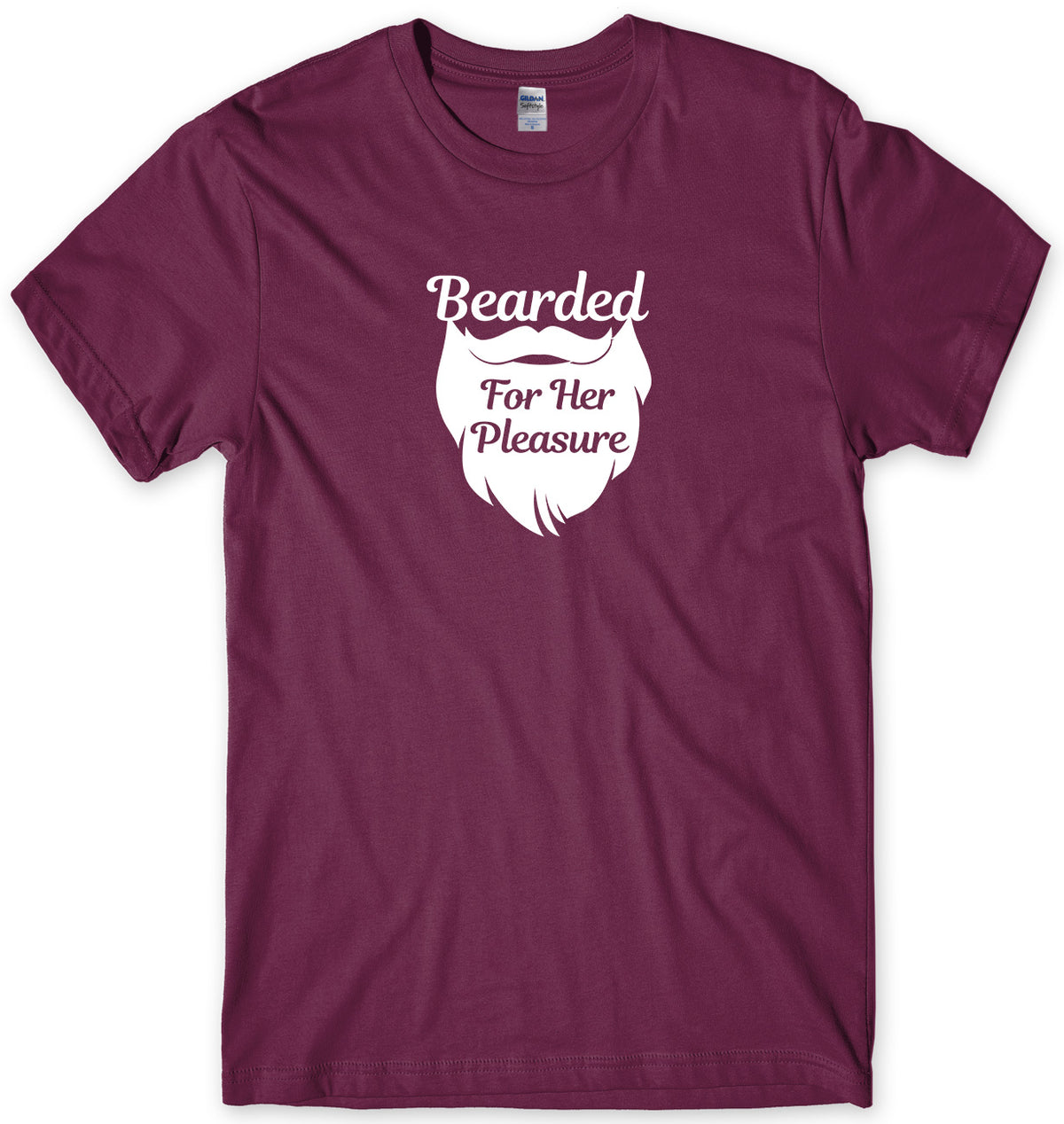 BEARD &amp; MOUSTACHE BEARDED FOR HER PLEASURE MENS FUNNY UNISEX T-SHIRT
