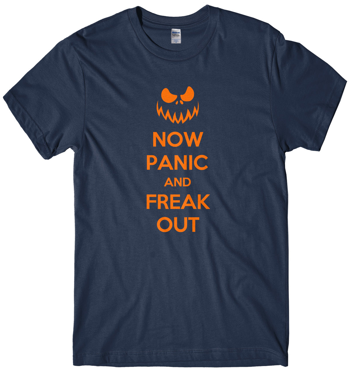 Now Panic And Freak Out Mens Unisex Halloween T-Shirt
