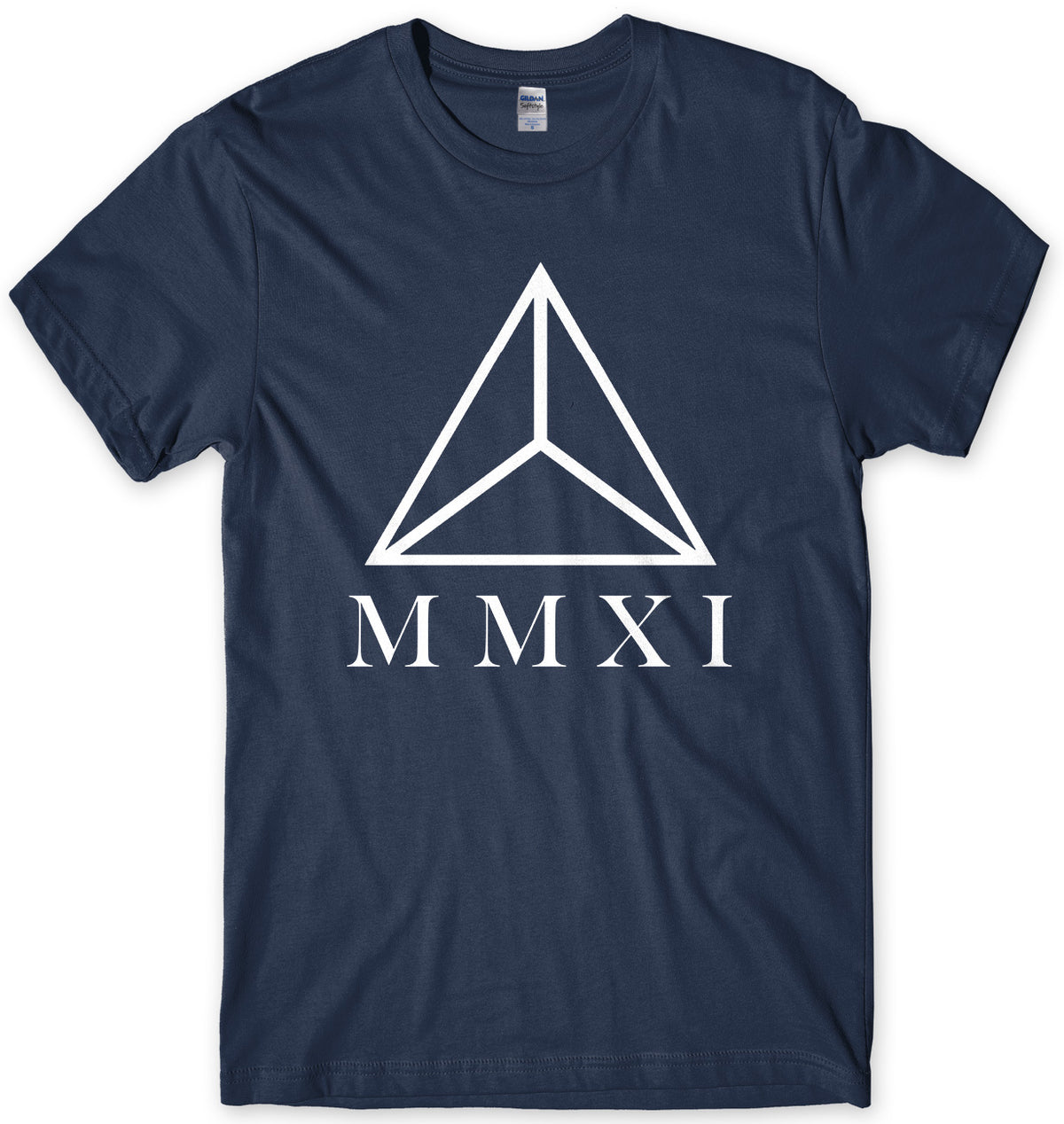 MMXI Roman Numerals Triangle Mens Unisex T-Shirt