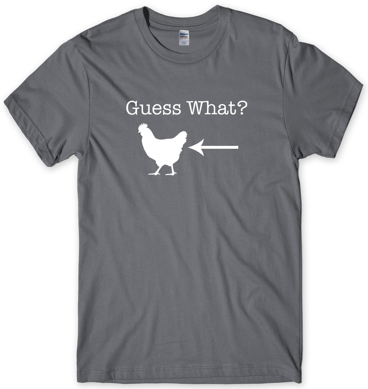 GUESS WHAT? CHICKEN BUTT MENS FUNNY UNISEX T-SHIRT