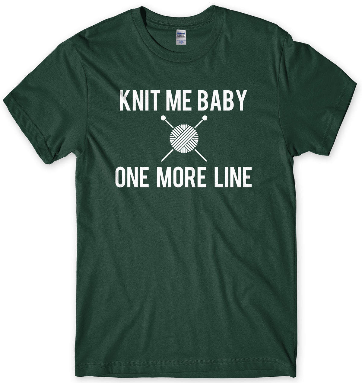 Knit Me Baby One More Line Mens Unisex T-Shirt