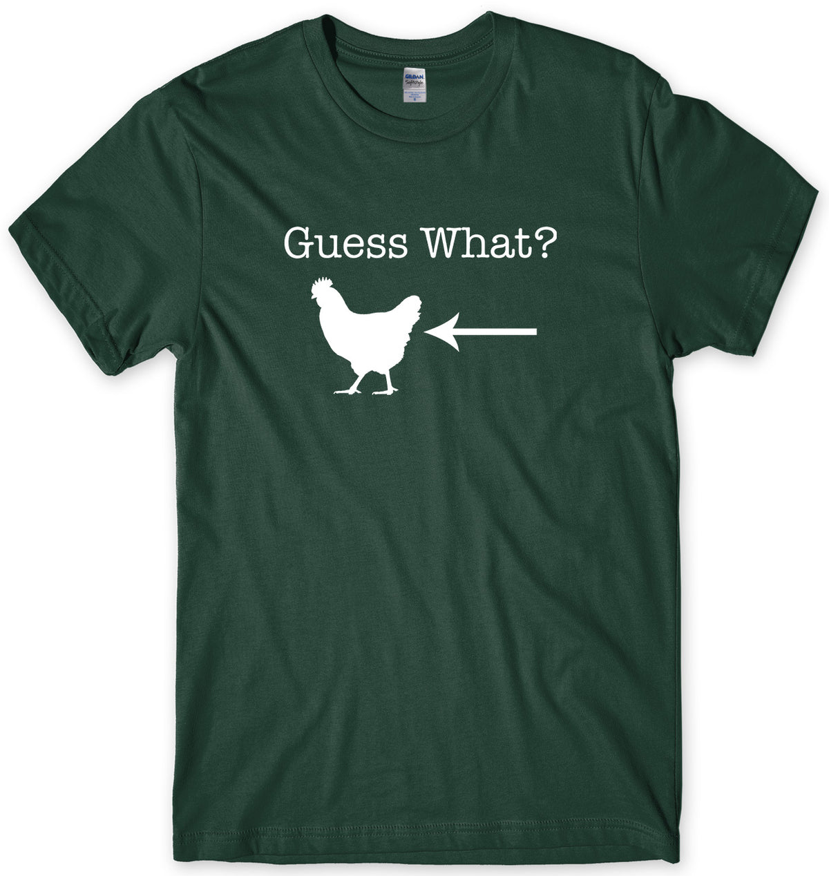 GUESS WHAT? CHICKEN BUTT MENS FUNNY UNISEX T-SHIRT