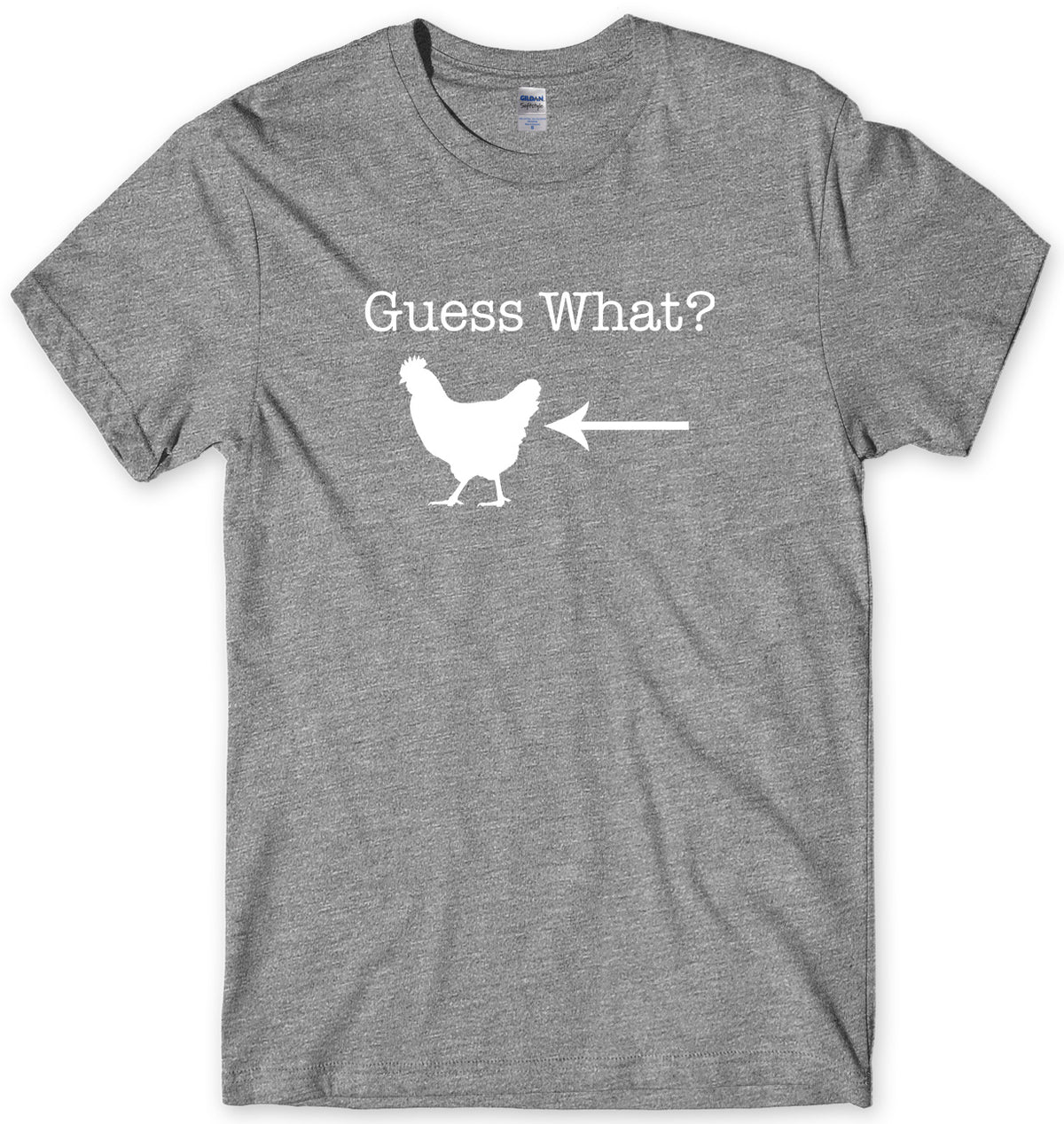 GUESS WHAT? CHICKEN BUTT MENS FUNNY UNISEX T-SHIRT
