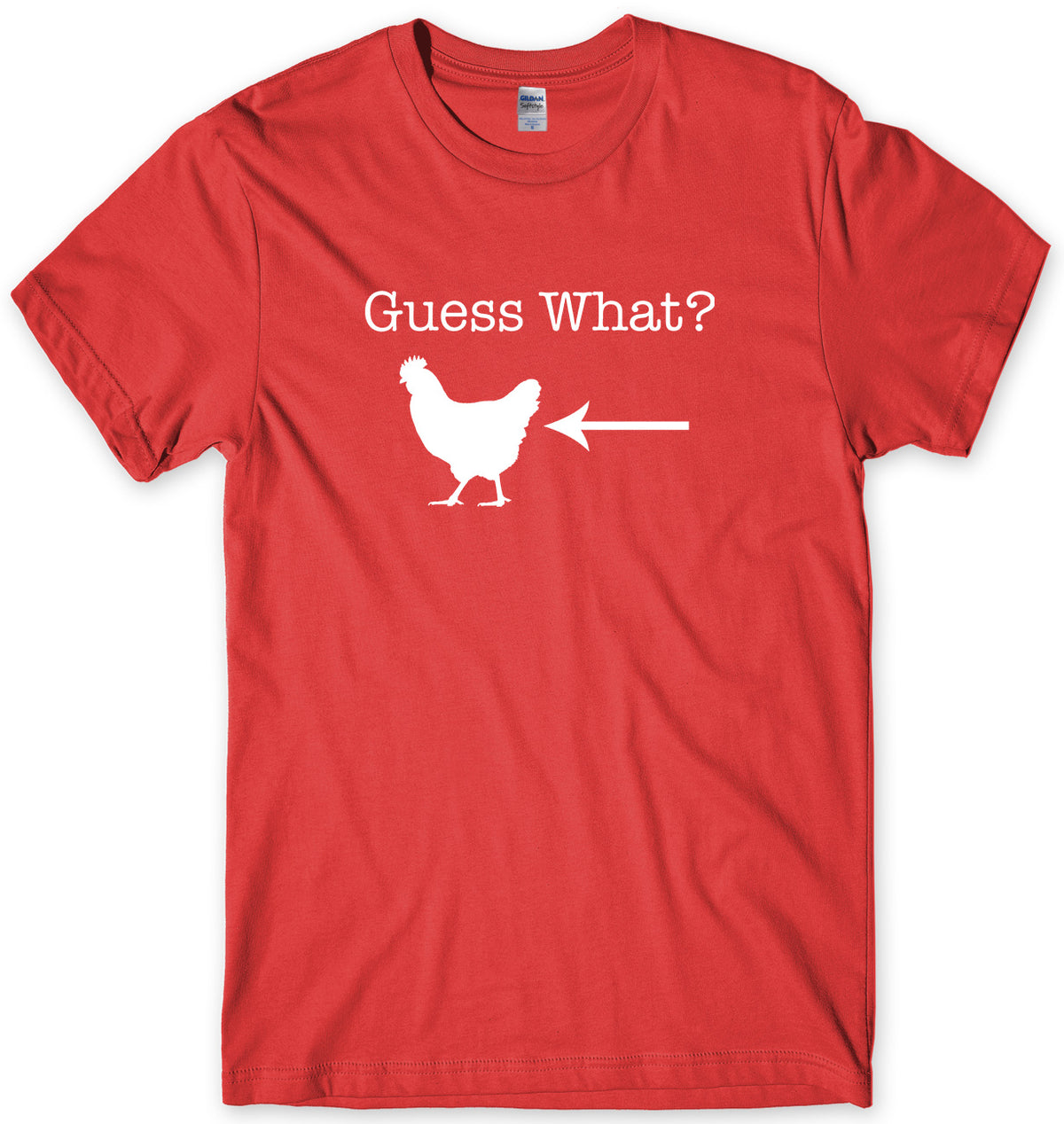 GUESS WHAT? CHICKEN BUTT MENS FUNNY UNISEX T-SHIRT