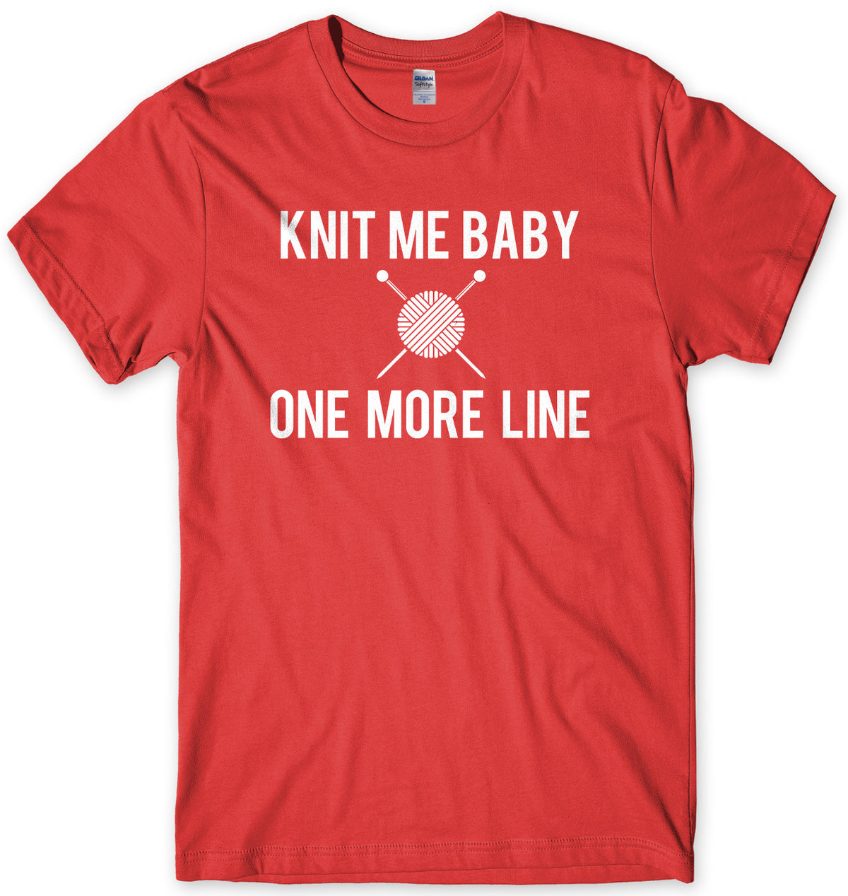 Knit Me Baby One More Line Mens Unisex T-Shirt