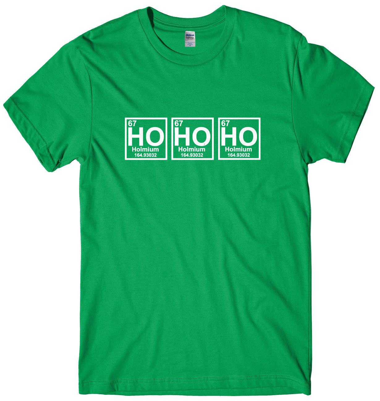 Ho Ho Ho Periodic Table Symblos Mens Unisex Christmas T-Shirt