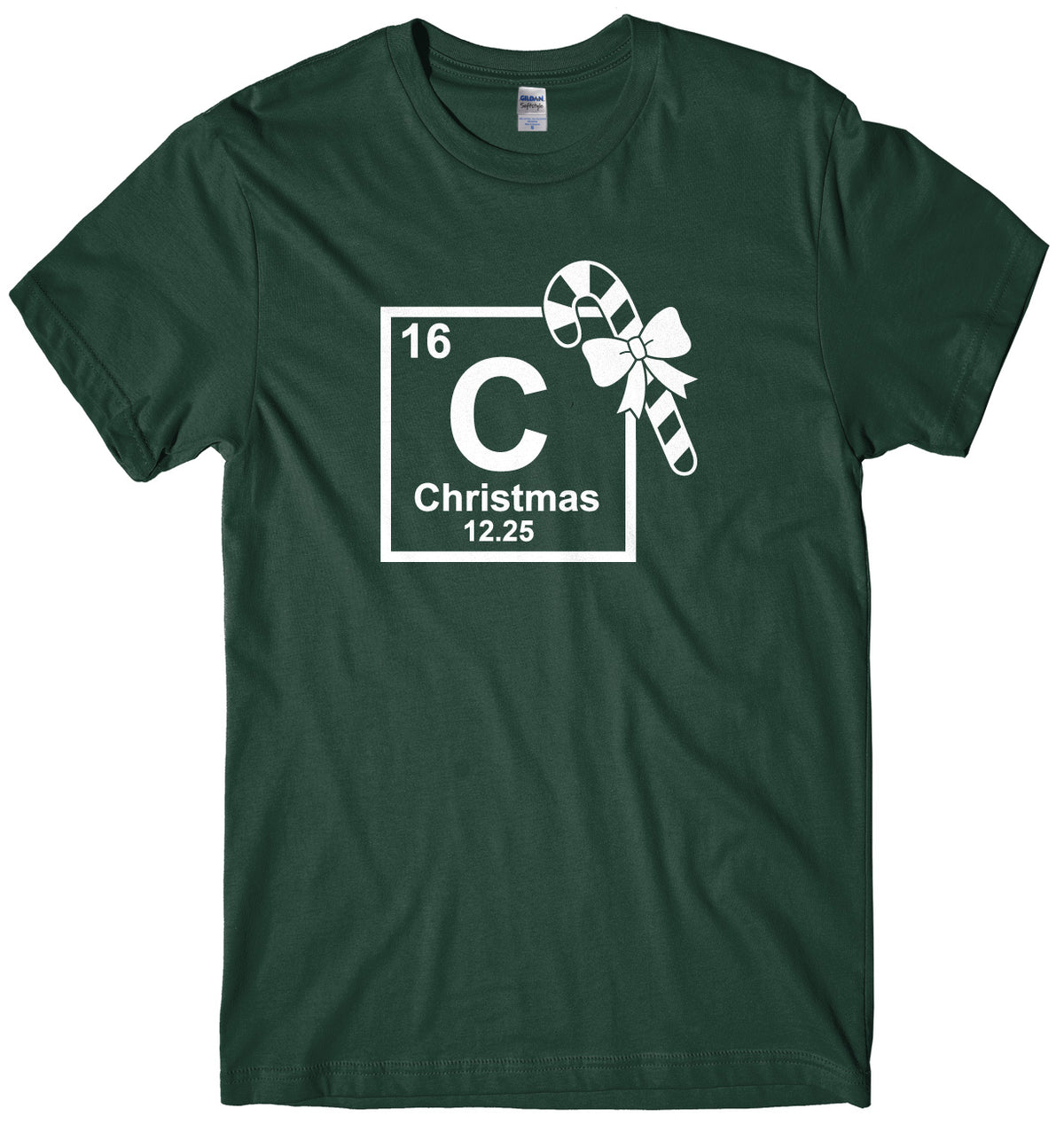 Christmas Periodic Table Symblos Mens Unisex Christmas T-Shirt