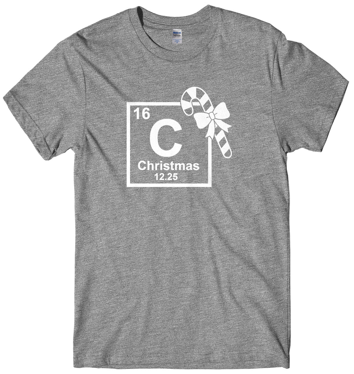 Christmas Periodic Table Symblos Mens Unisex Christmas T-Shirt