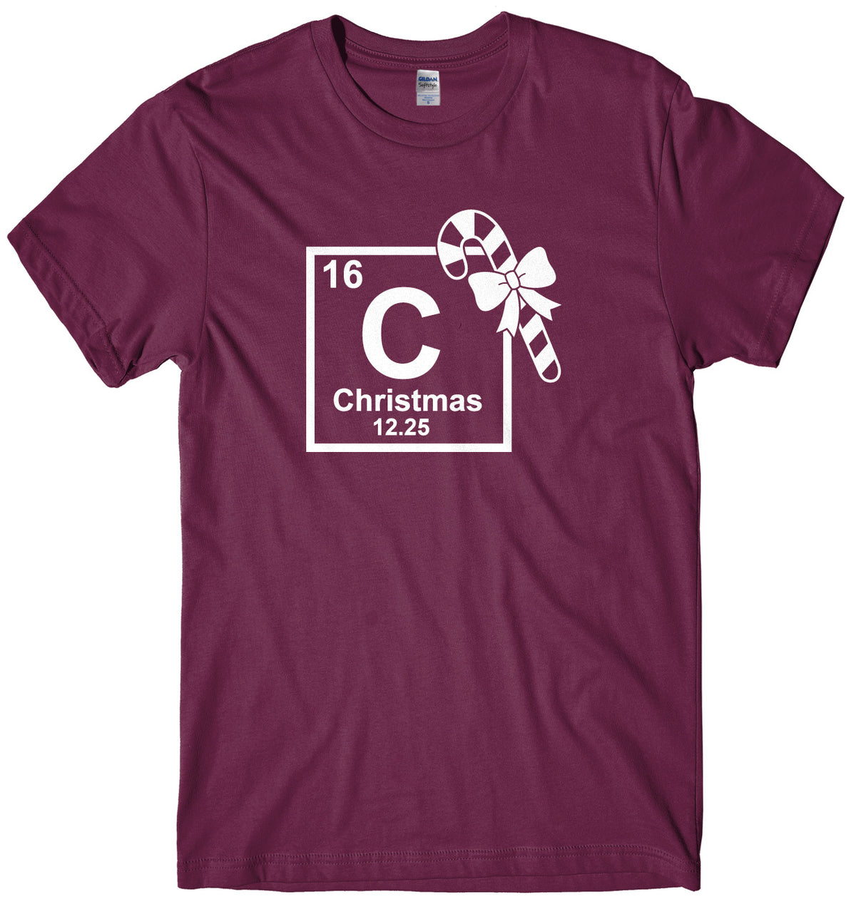 Christmas Periodic Table Symblos Mens Unisex Christmas T-Shirt