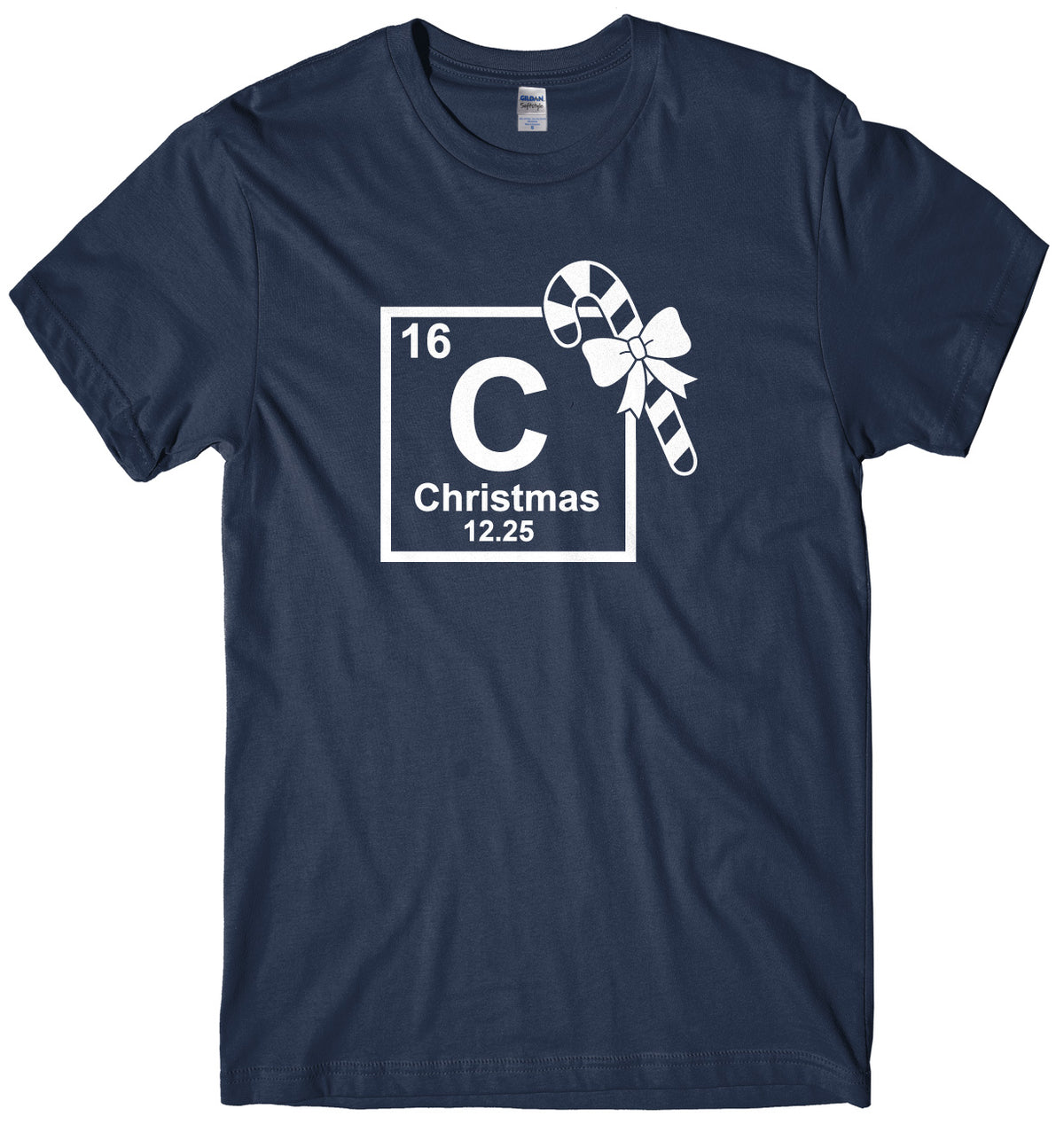 Christmas Periodic Table Symblos Mens Unisex Christmas T-Shirt