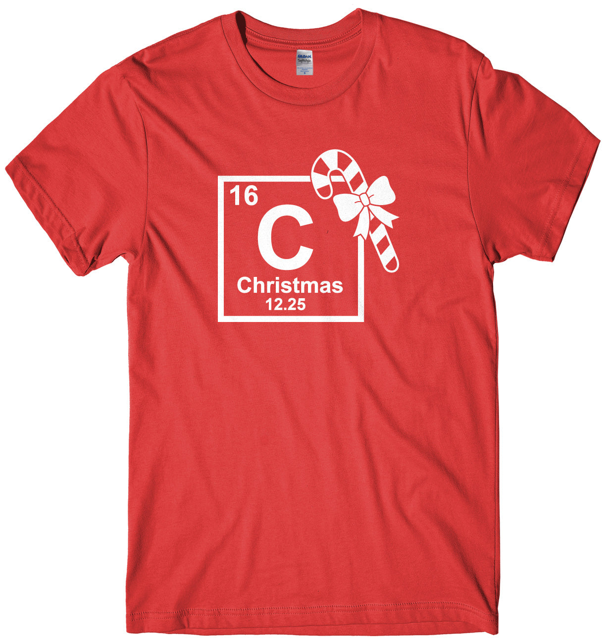 Christmas Periodic Table Symblos Mens Unisex Christmas T-Shirt