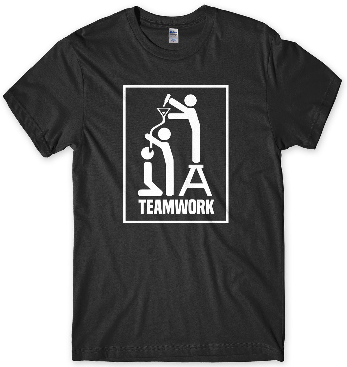 Teamwork Funny Drinking Mens Unisex T-Shirt