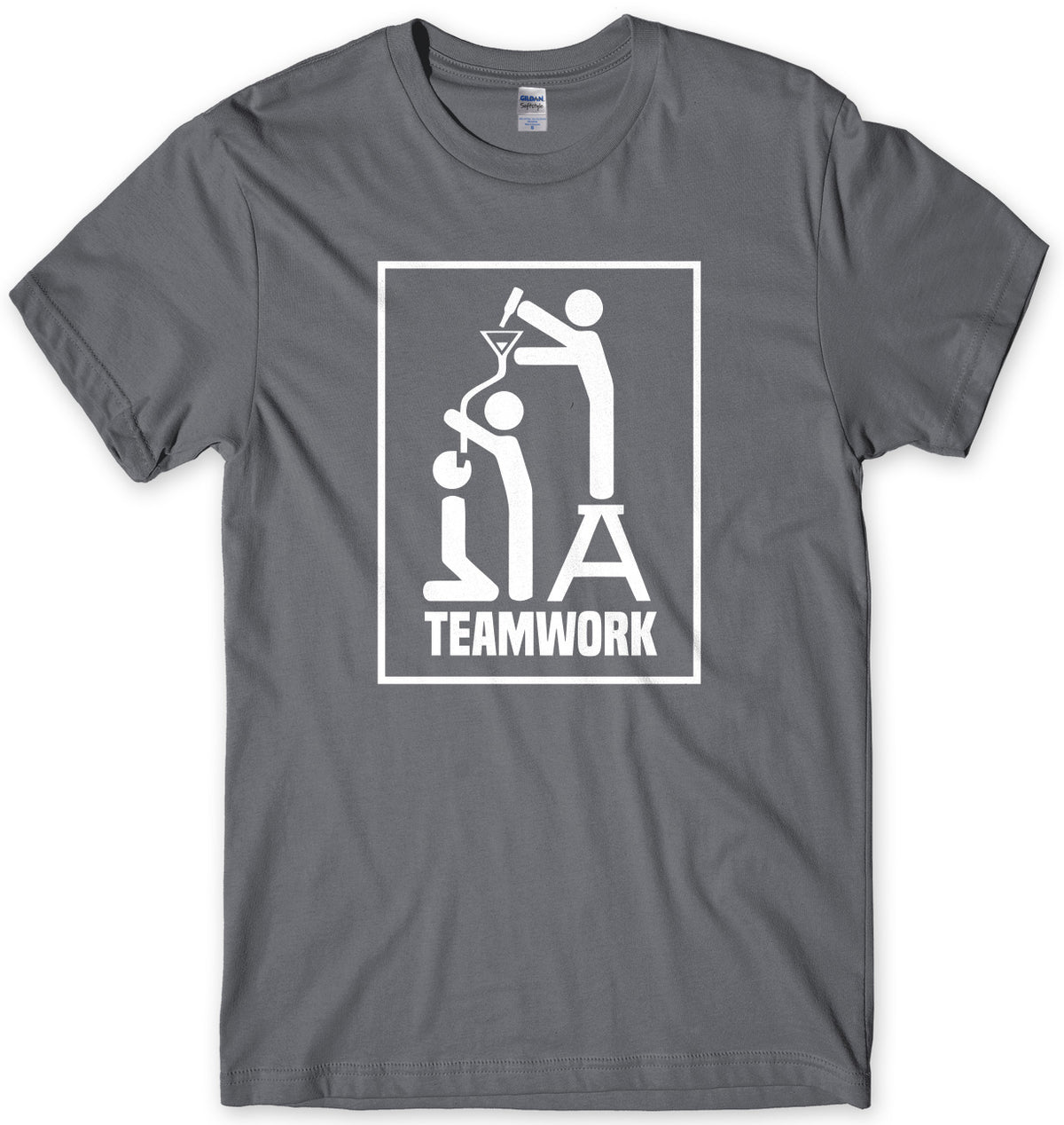 Teamwork Funny Drinking Mens Unisex T-Shirt