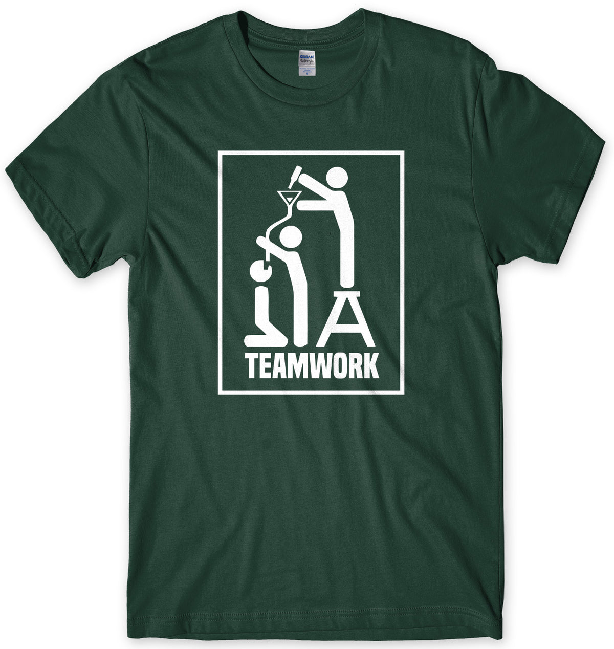Teamwork Funny Drinking Mens Unisex T-Shirt