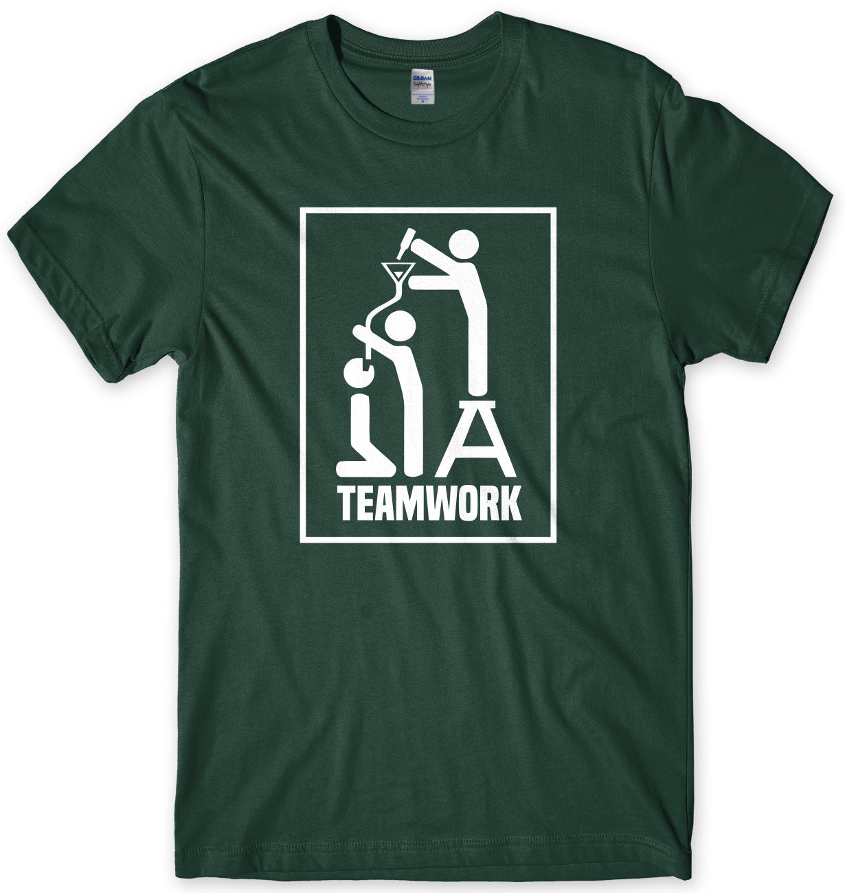 Teamwork Funny Drinking Mens Unisex T-Shirt