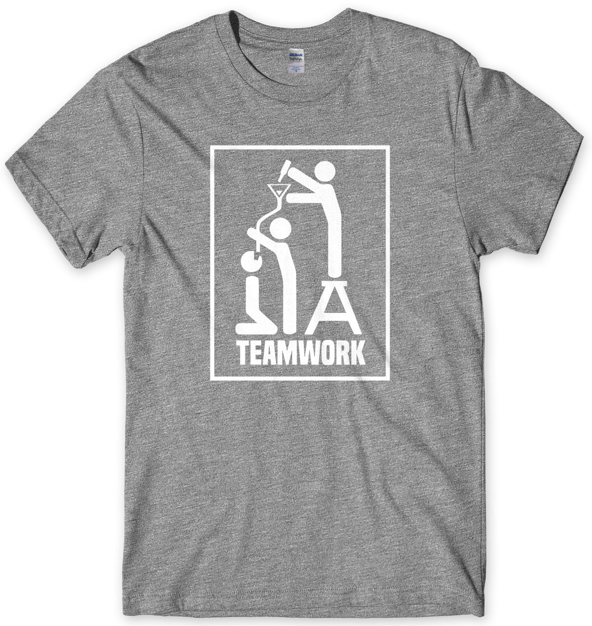 Teamwork Funny Drinking Mens Unisex T-Shirt