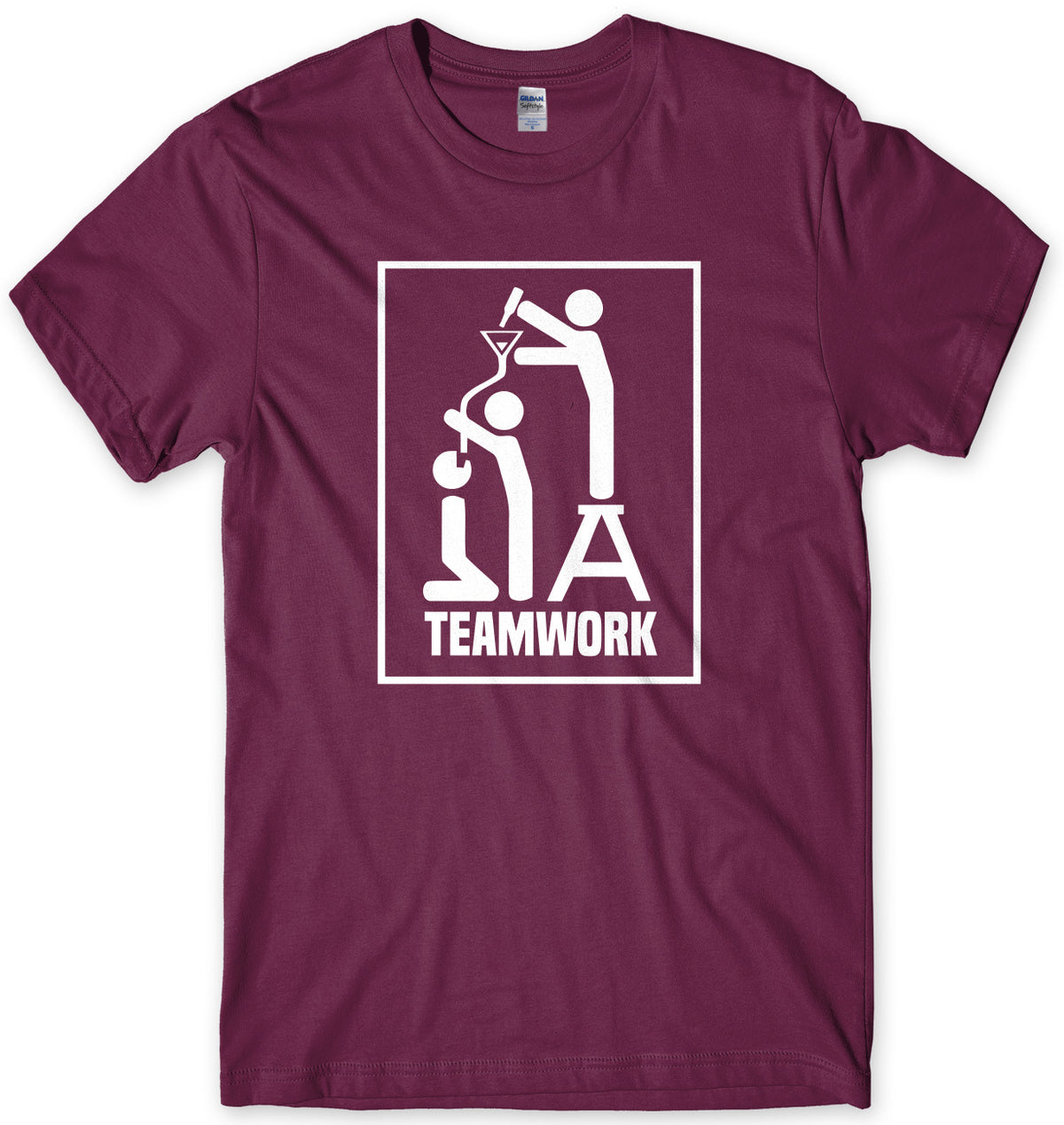 Teamwork Funny Drinking Mens Unisex T-Shirt