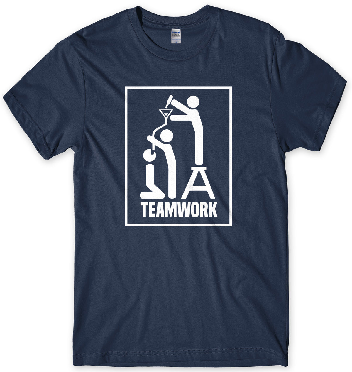 Teamwork Funny Drinking Mens Unisex T-Shirt